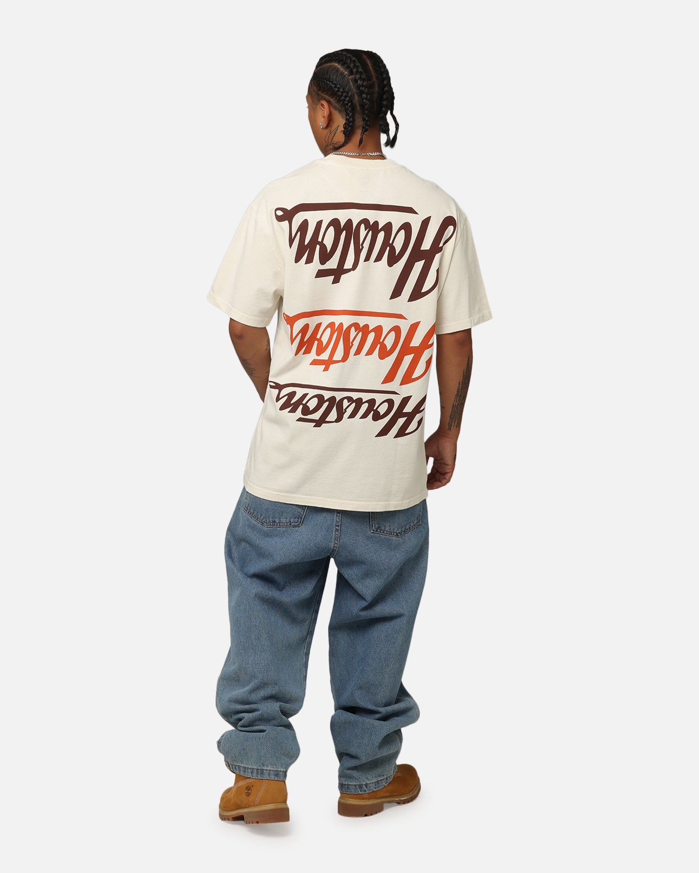 Majestic Athletic Houston Astros Patchwork T-Shirt Ecru Style001