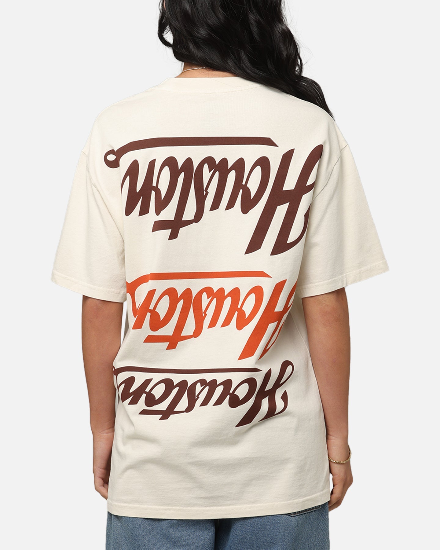 Majestic Athletic Houston Astros Patchwork T-Shirt Ecru Style002