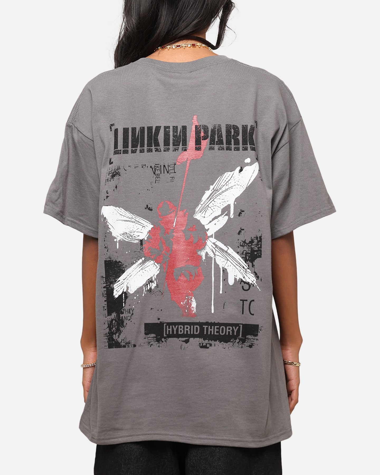 Linkin Park Hybrid Theory T-Shirt Charcoal Style001