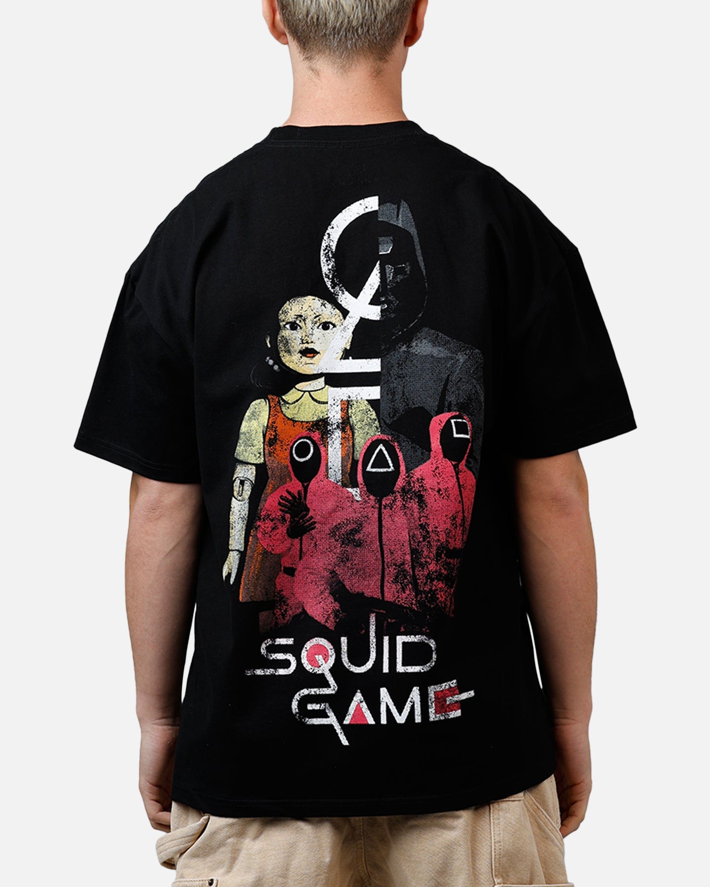 Goat Crew X Squid Game Front Man Heavyweight T-Shirt Black