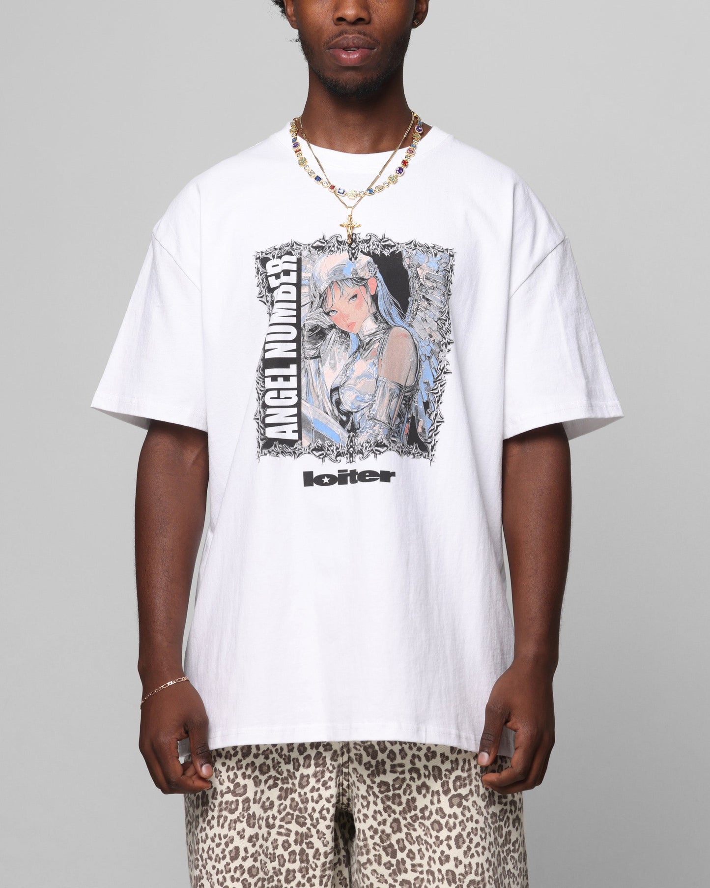 Loiter Angel Number T-Shirt White