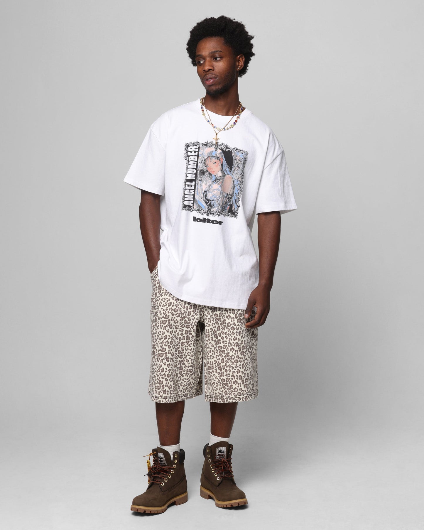 Loiter Angel Number T-Shirt White