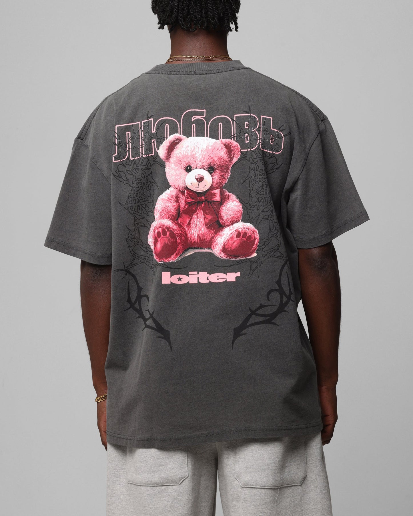 Loiter Care T-Shirt Black Wash