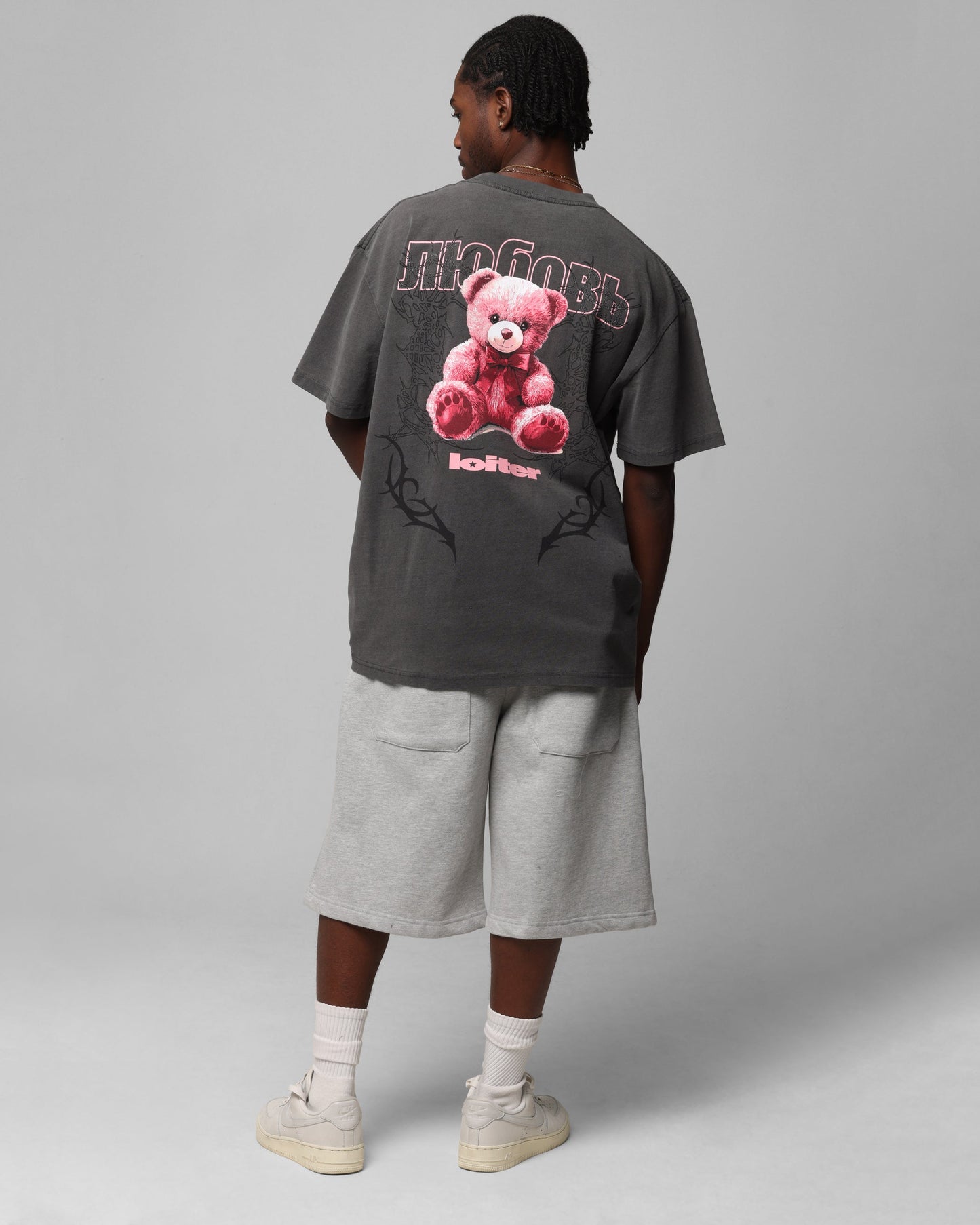 Loiter Care T-Shirt Black Wash