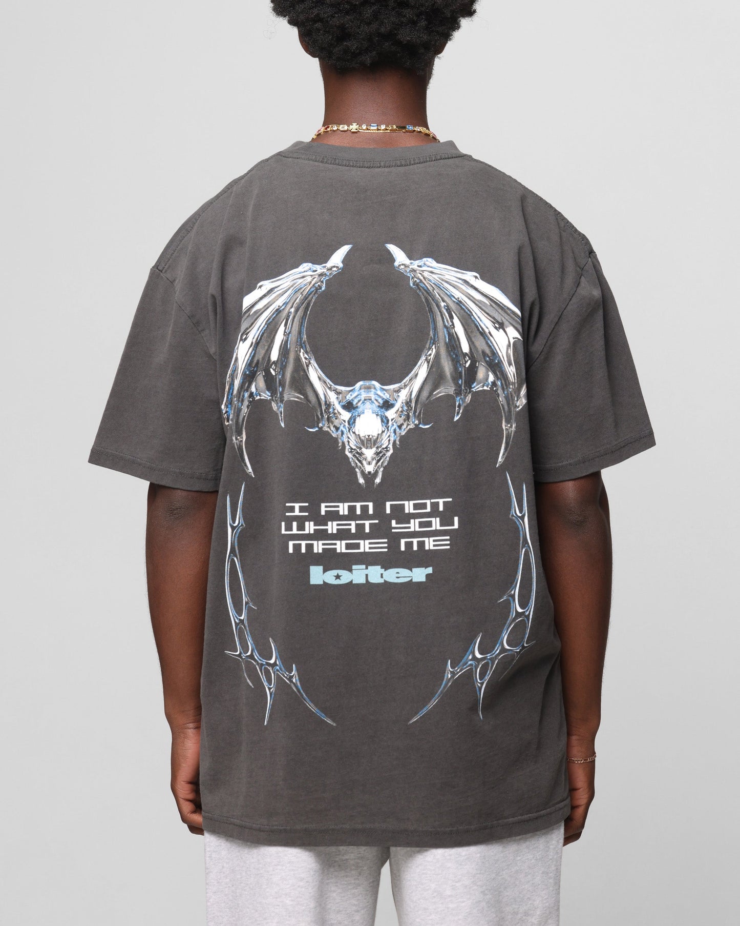 Loiter Chrome Deceiver T-Shirt Black Wash