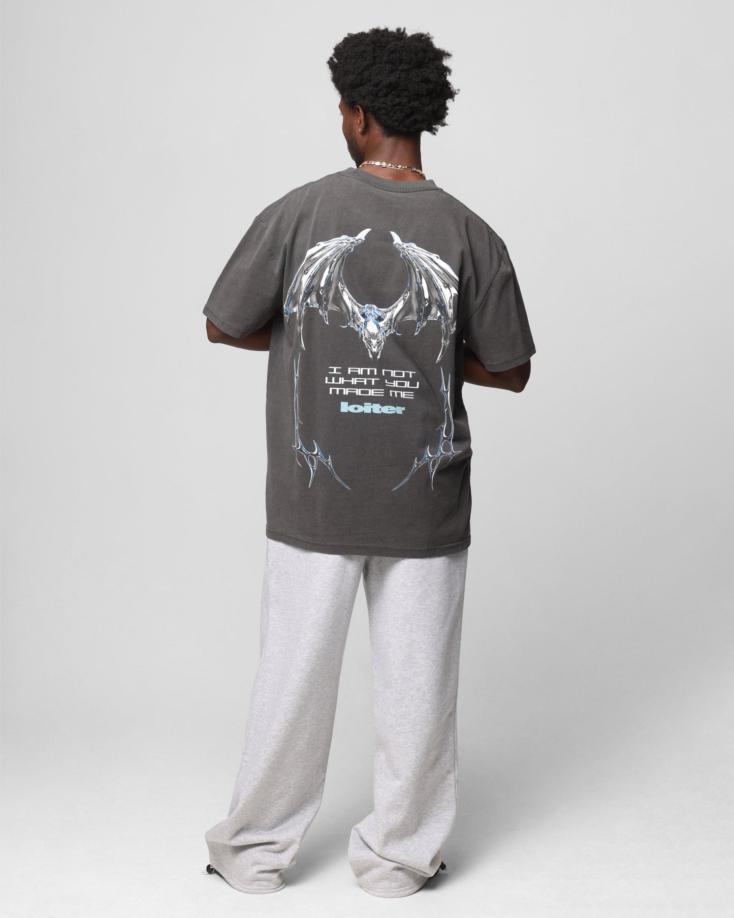 Loiter Chrome Deceiver T-Shirt Black Wash