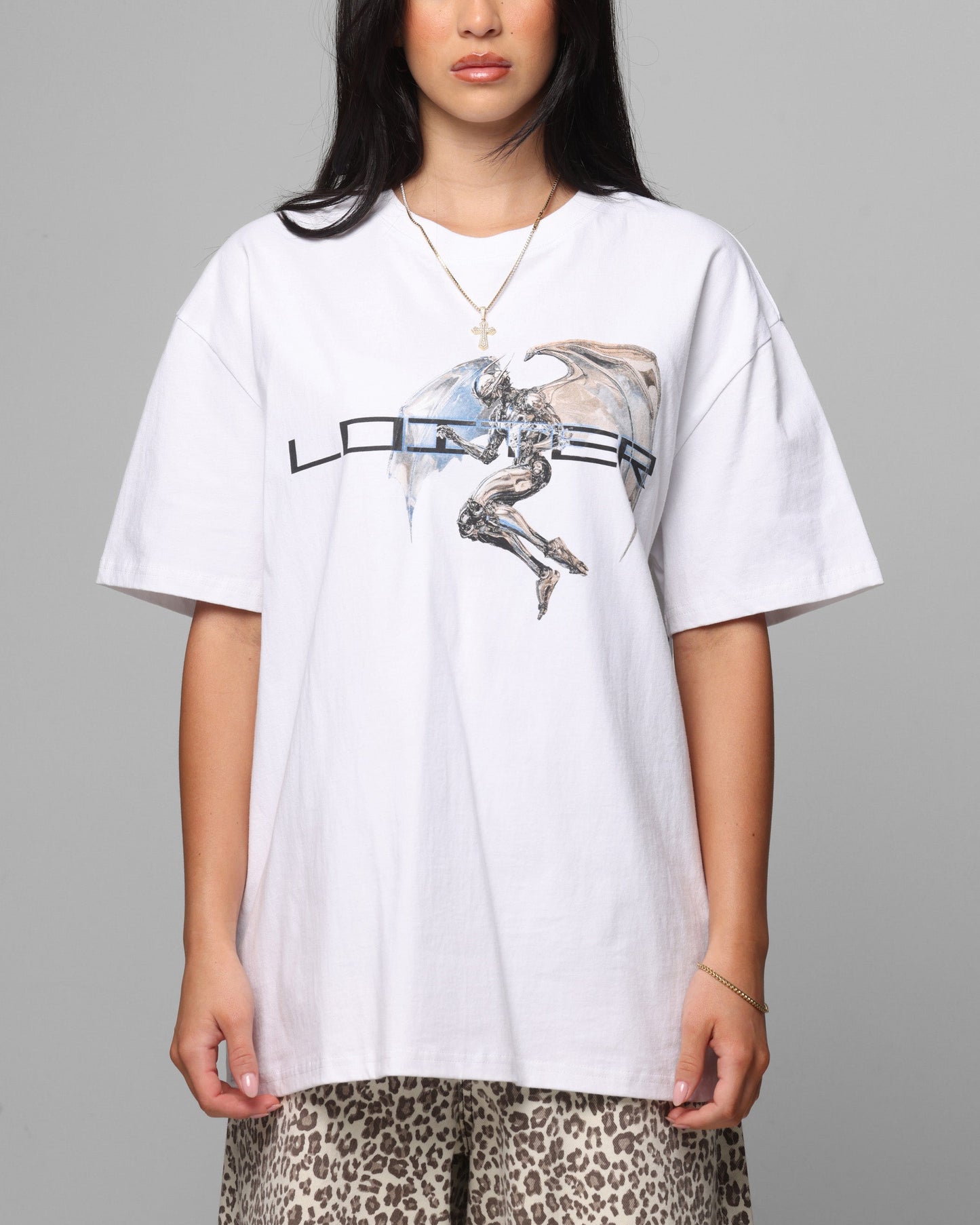 Loiter Chrome Deceiver T-Shirt White Style001