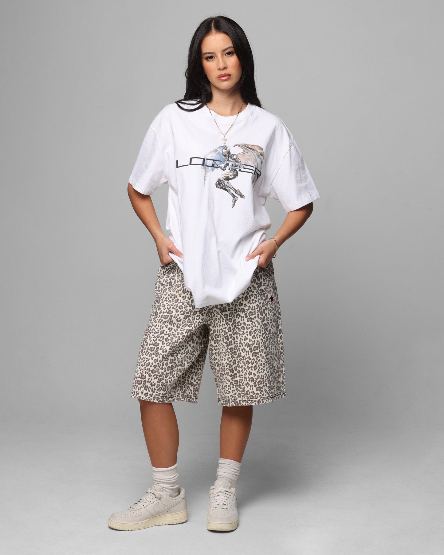 Loiter Chrome Deceiver T-Shirt White Style001
