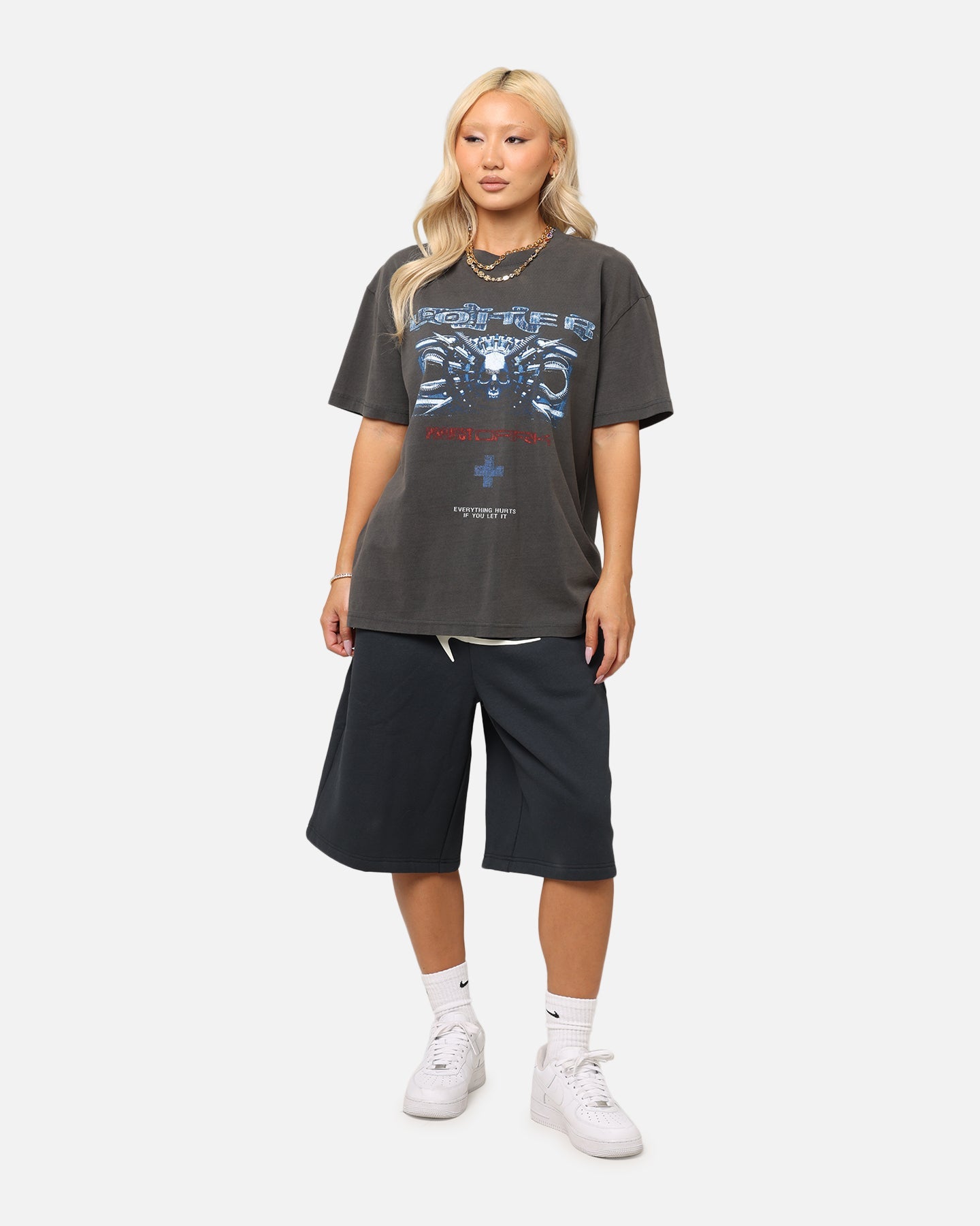 Loiter Void Vintage T-Shirt Black Wash Style001