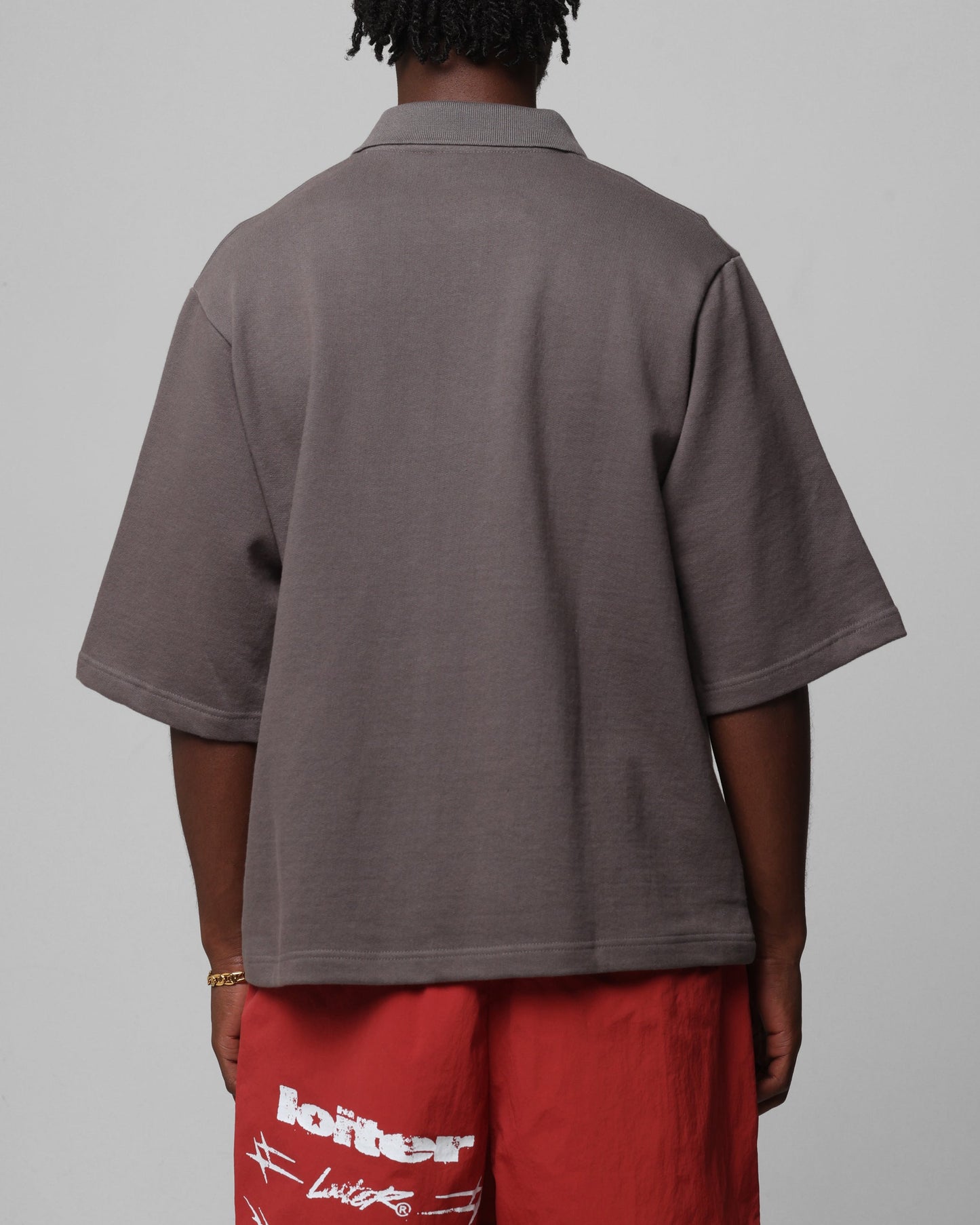 Loiter Ibiza Polo Shirt Charcoal