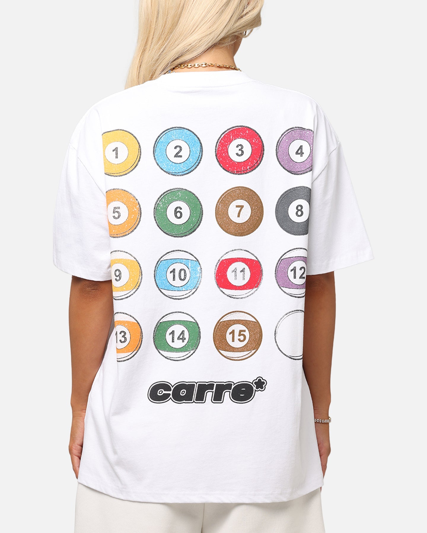 Carre Break T-Shirt White Style001