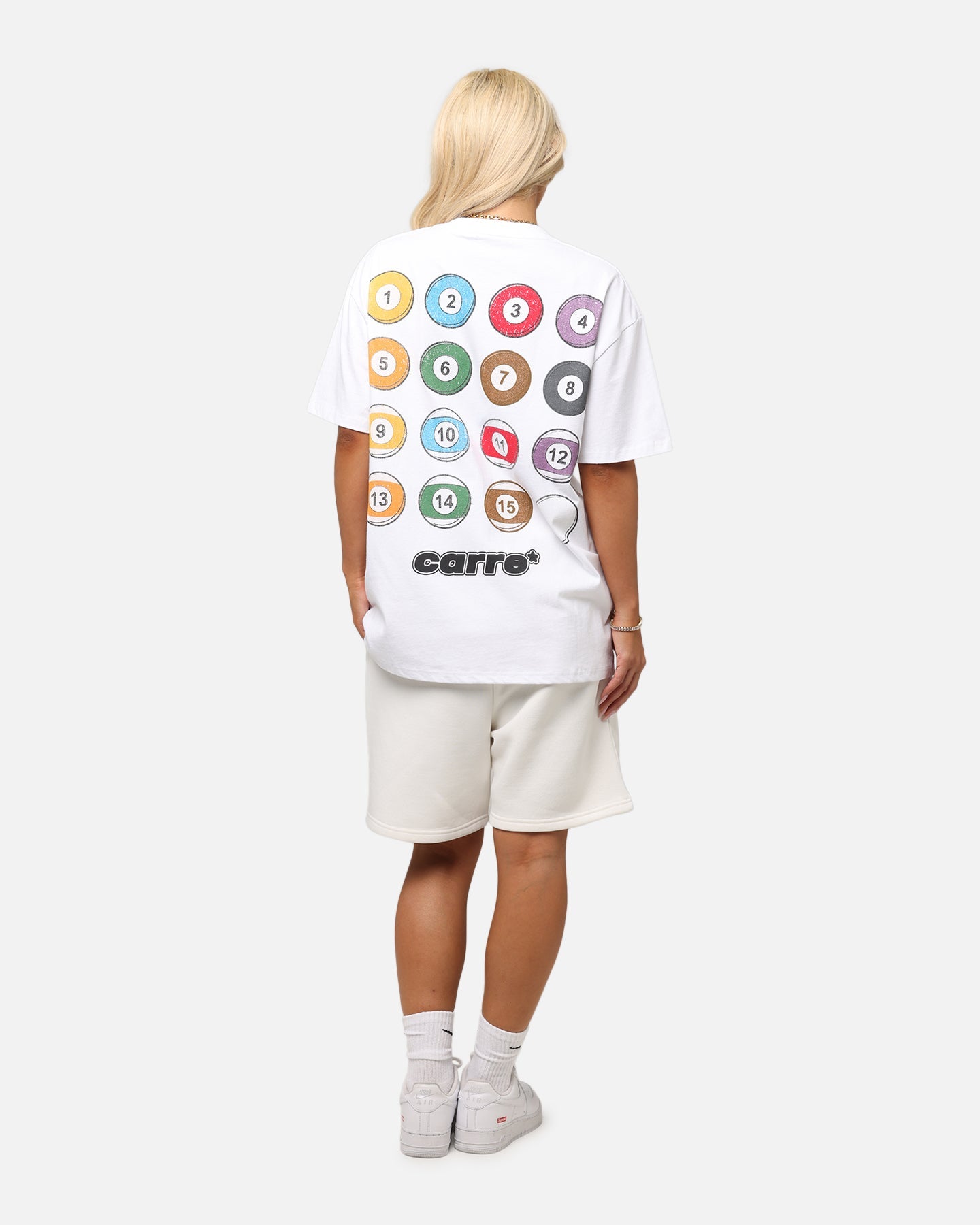 Carre Break T-Shirt White Style001
