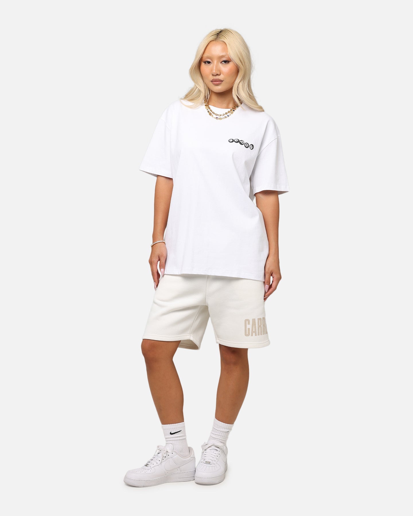 Carre Break T-Shirt White Style001