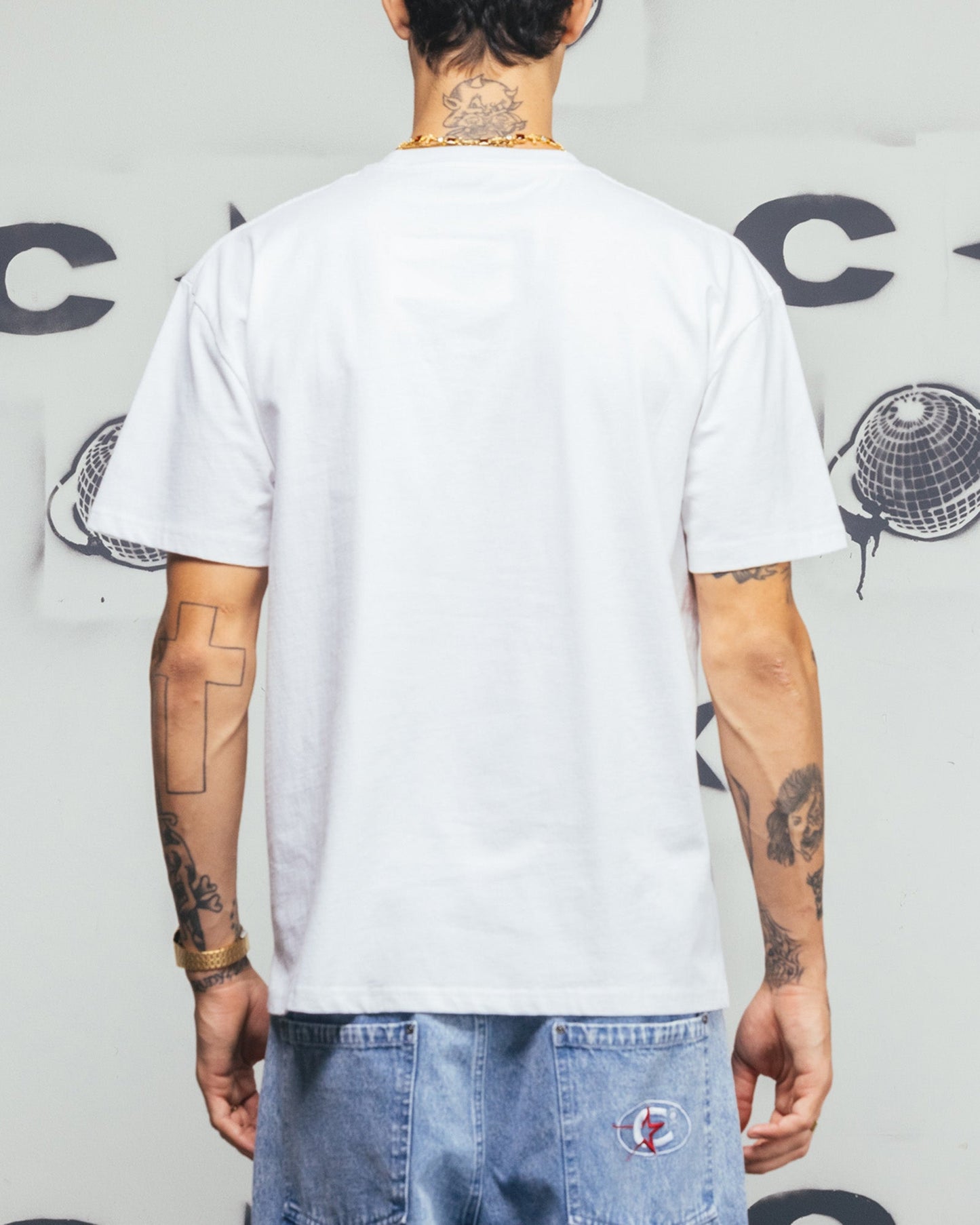 Carre Camo Script T-Shirt White