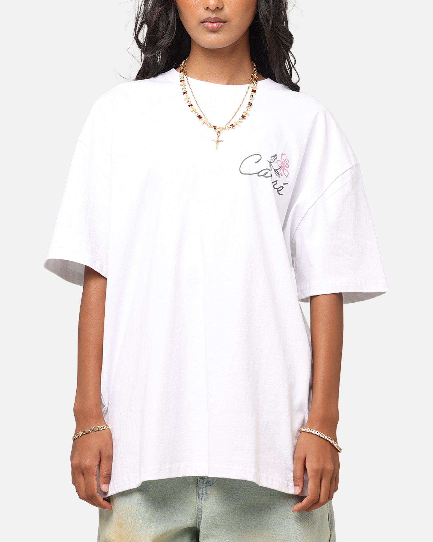 Carre Hand Picked T-Shirt White Style001