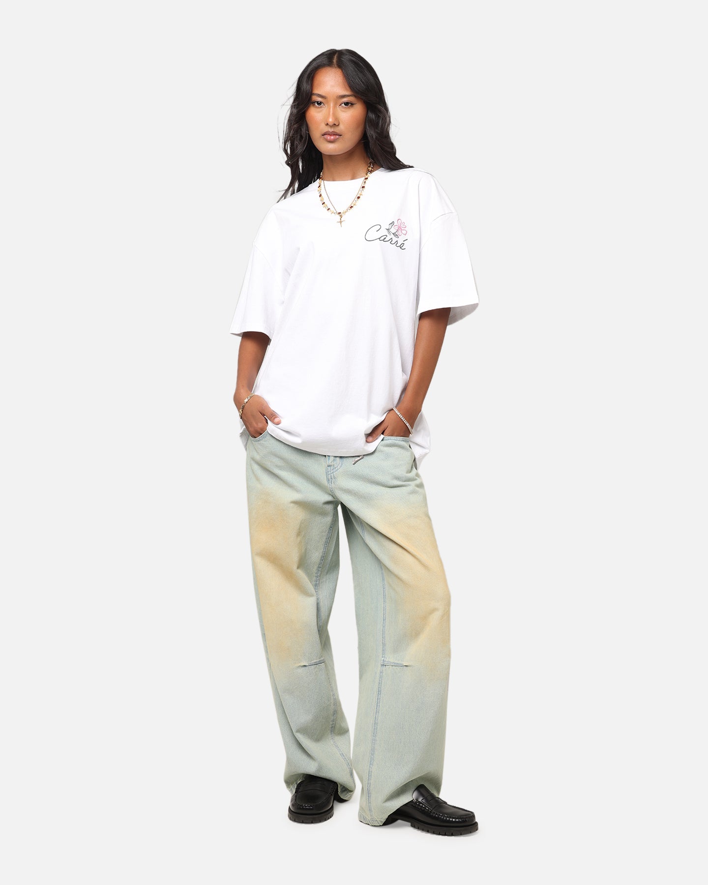 Carre Hand Picked T-Shirt White Style001