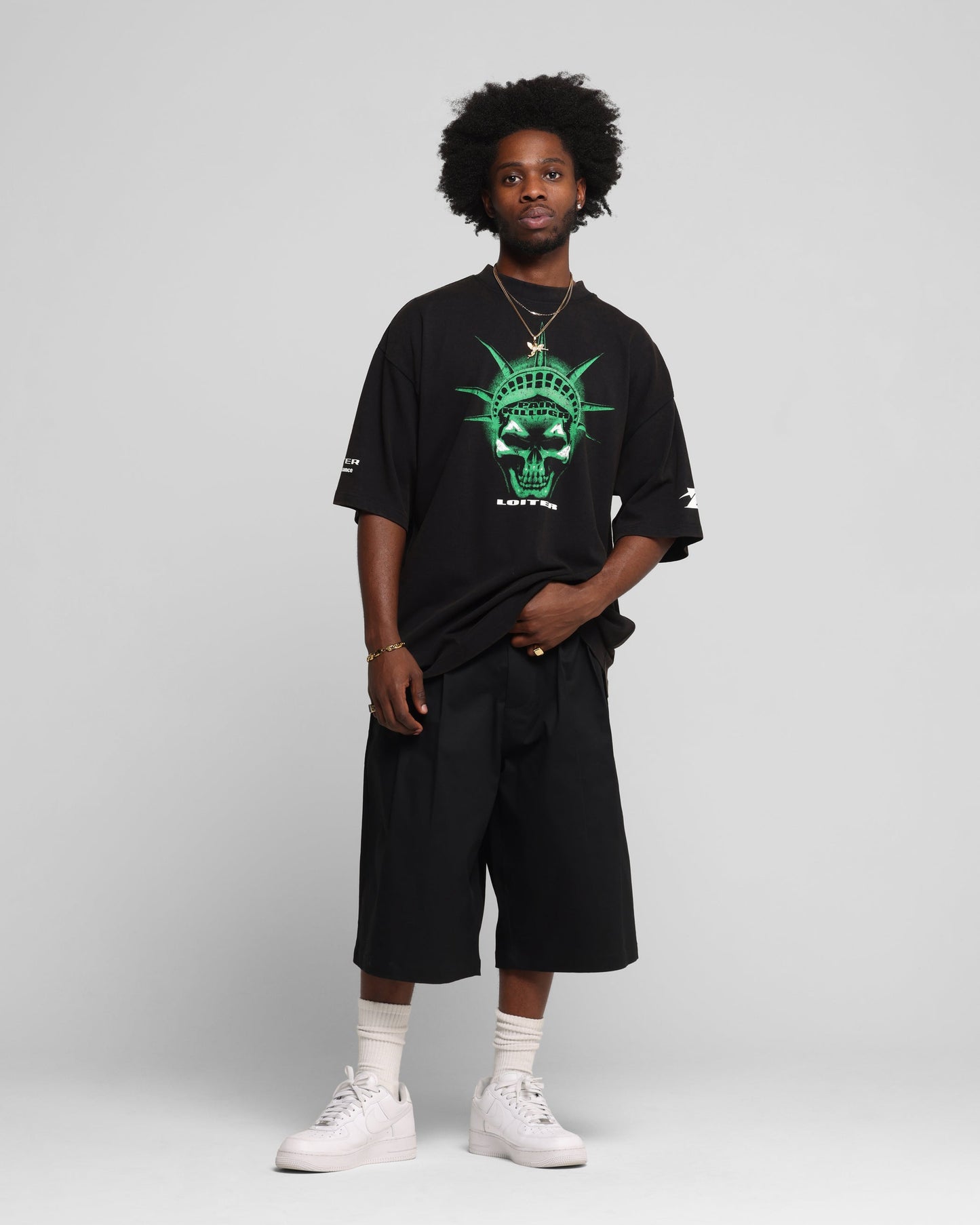 Loiter Liberty Vintage T-Shirt Vintage Black