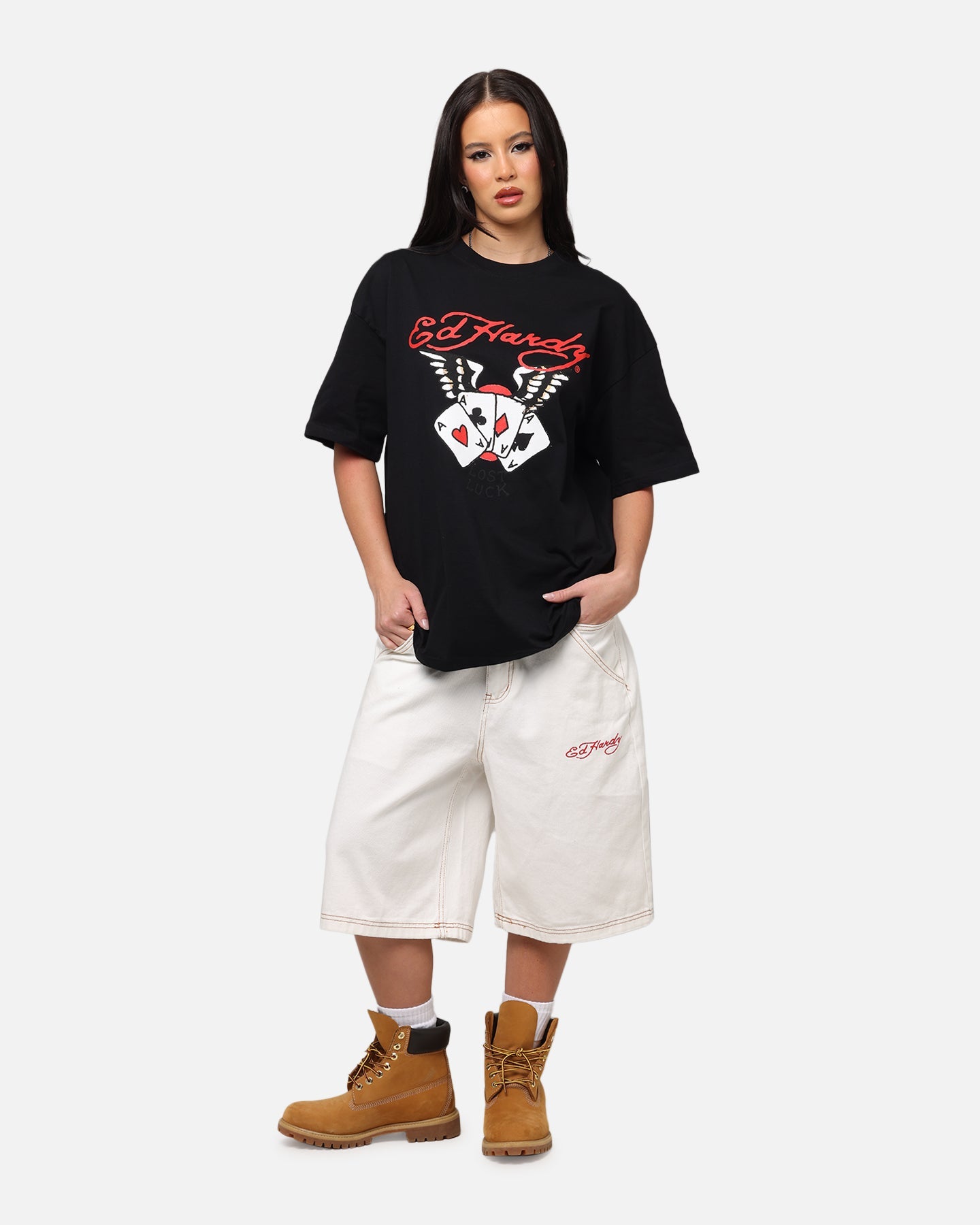 Ed Hardy Lost Luck T-Shirt Black Style001