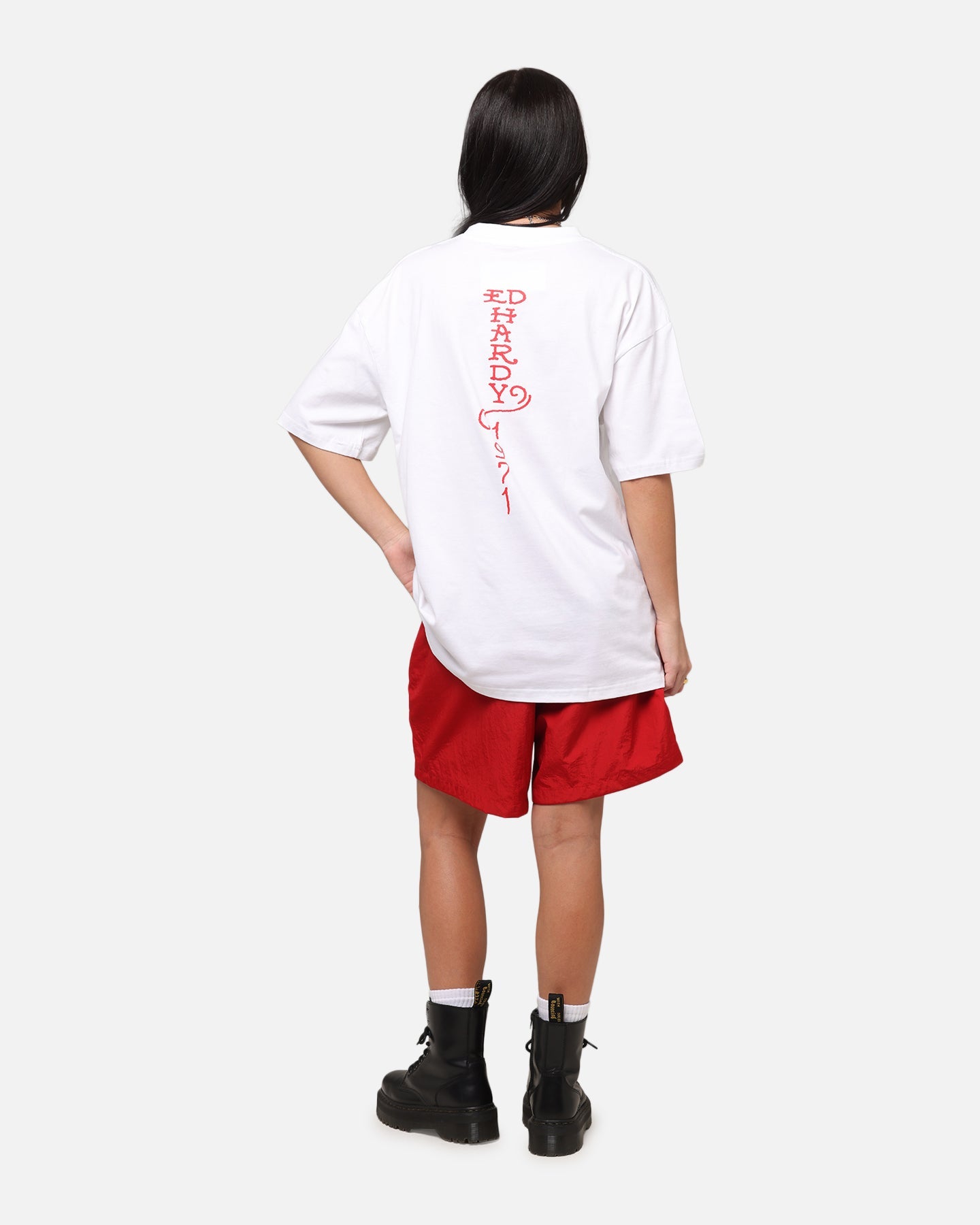 Ed Hardy Lost Luck T-Shirt White Style001