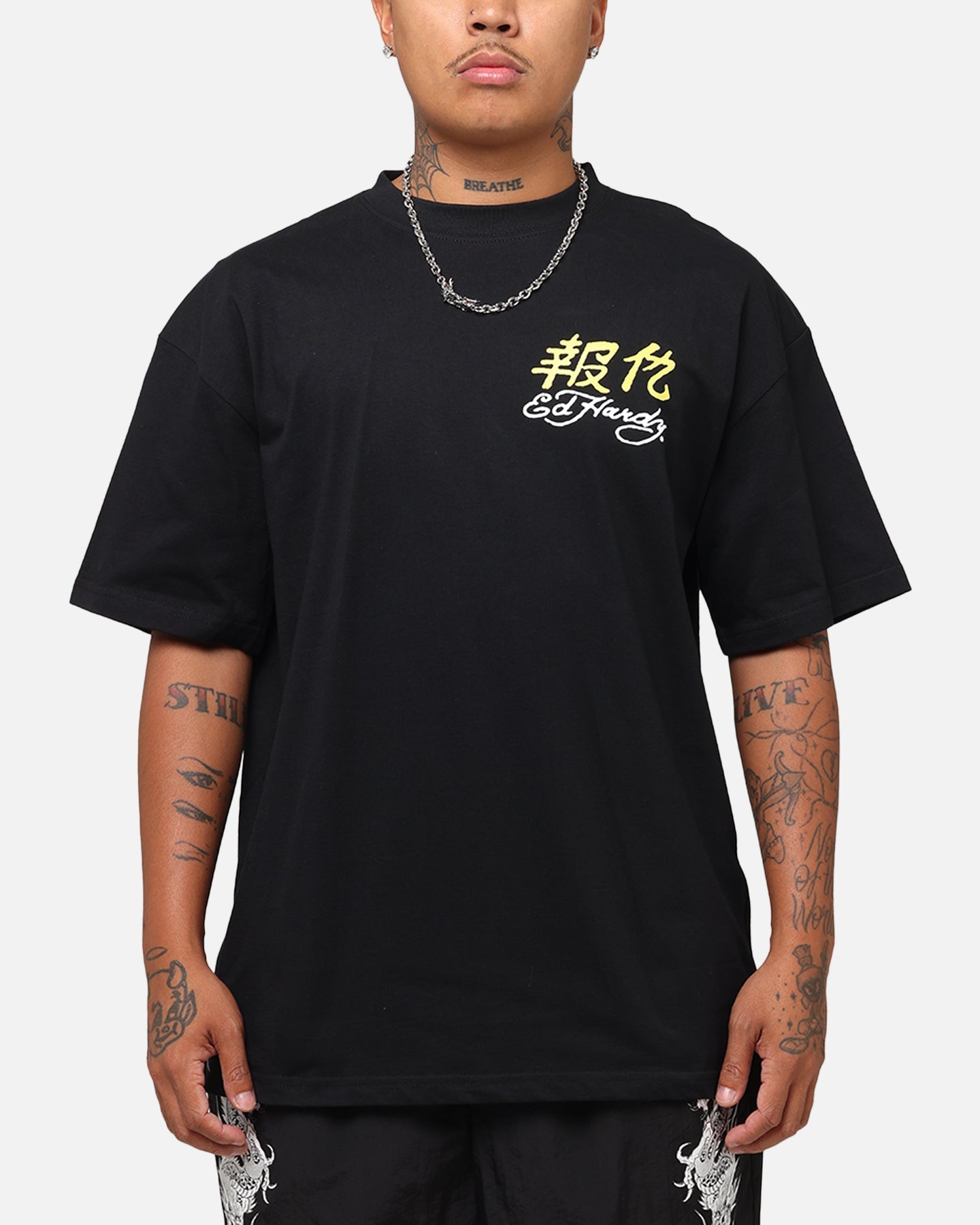 Ed Hardy Rattlesnake Reign T-Shirt Black