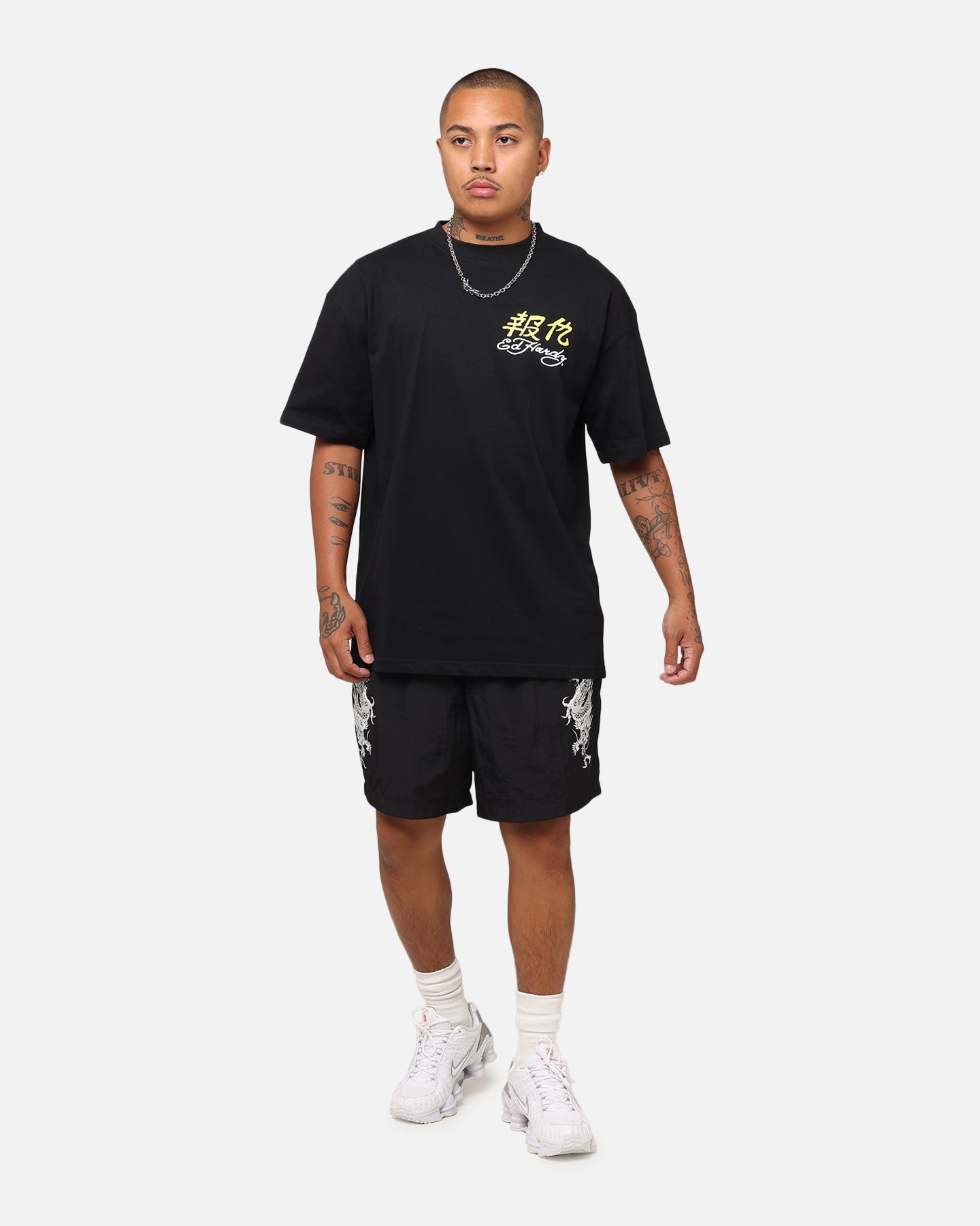 Ed Hardy Rattlesnake Reign T-Shirt Black