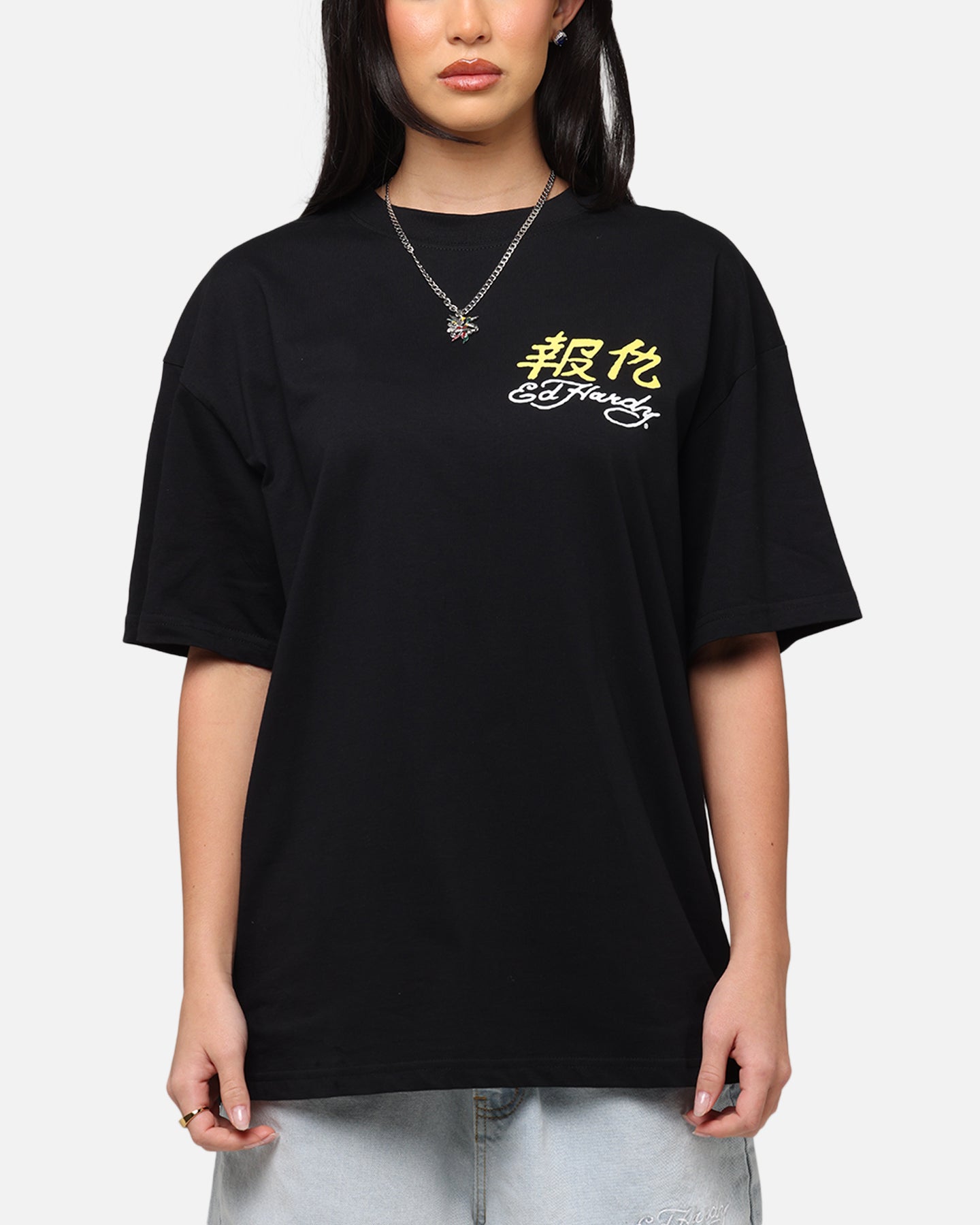 Ed Hardy Rattlesnake Reign T-Shirt Black Style001