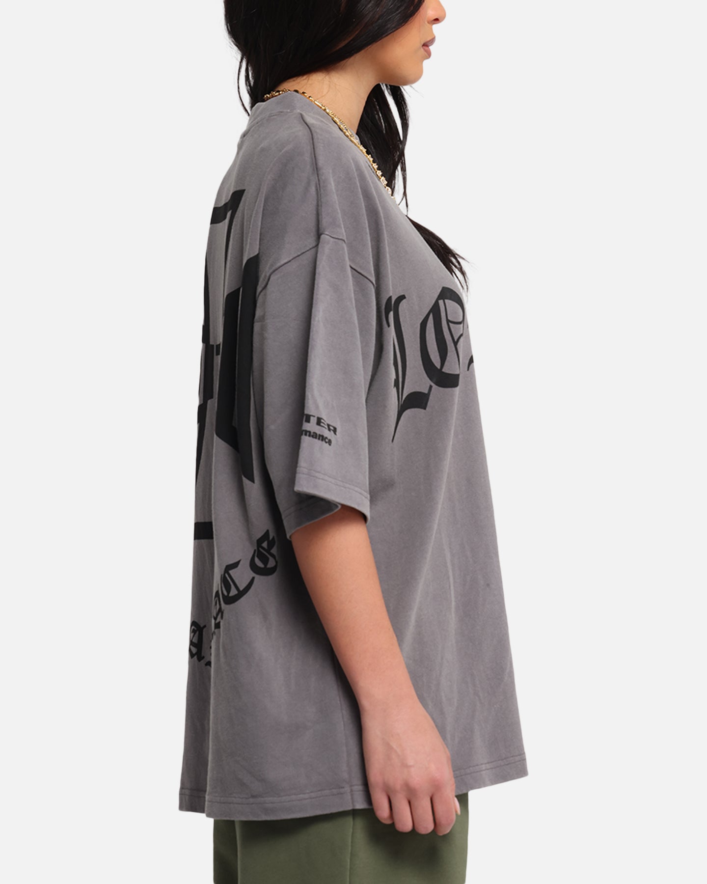 Loiter Biker Vintage T-Shirt Vintage Charcoal Style001