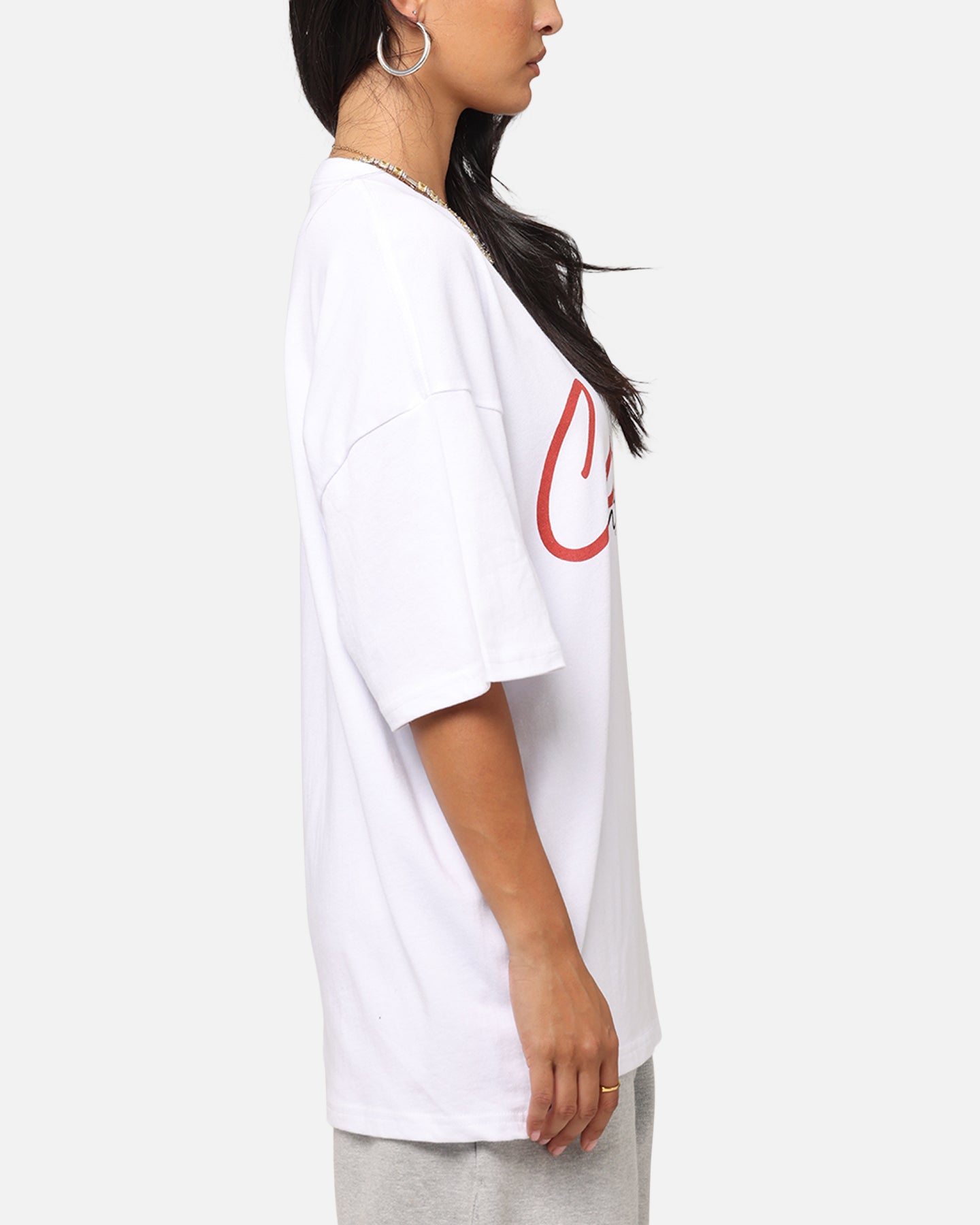 Carre International Script T-Shirt White Style001