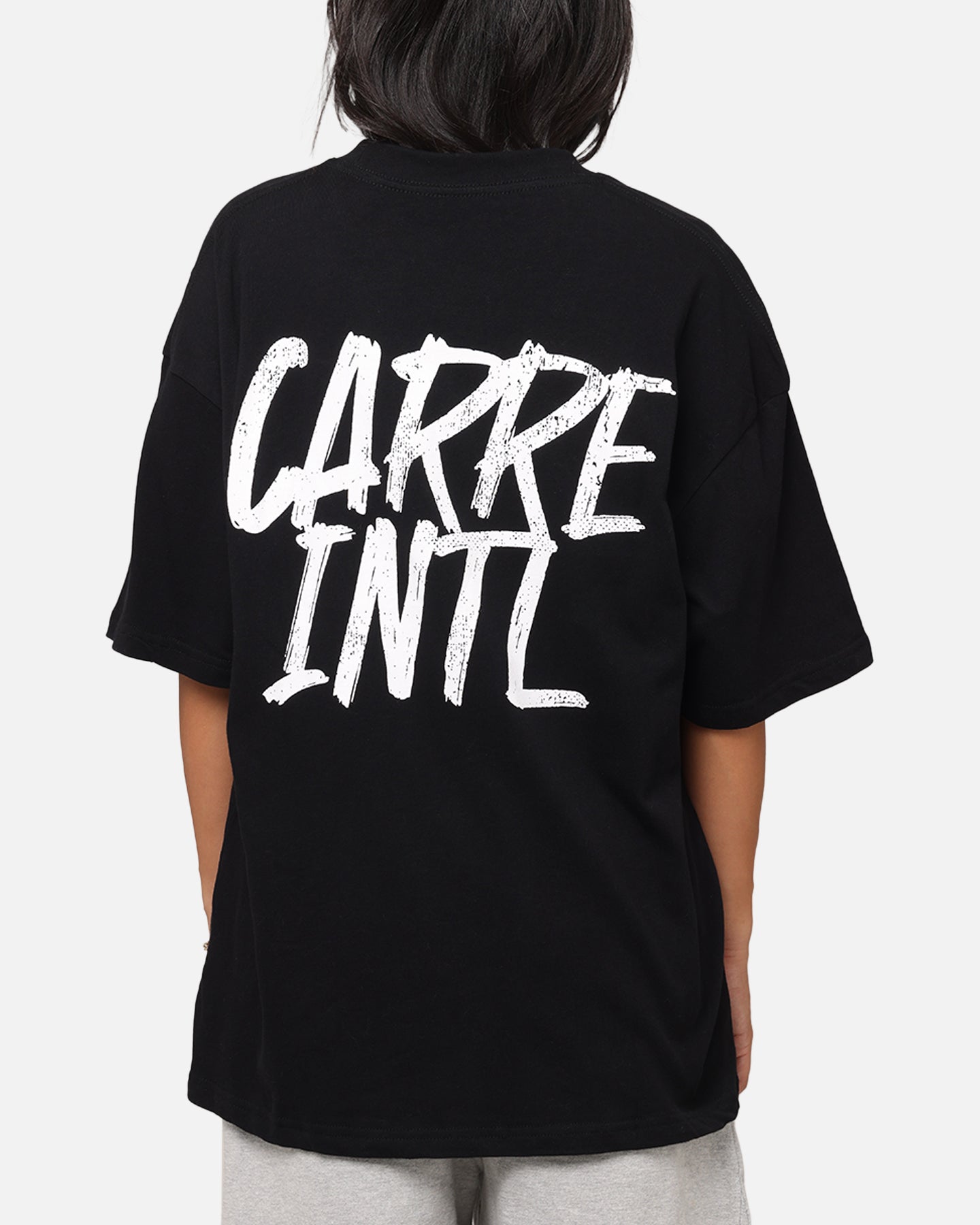 Carre Intl Drop Shoulder T-Shirt Black Style001
