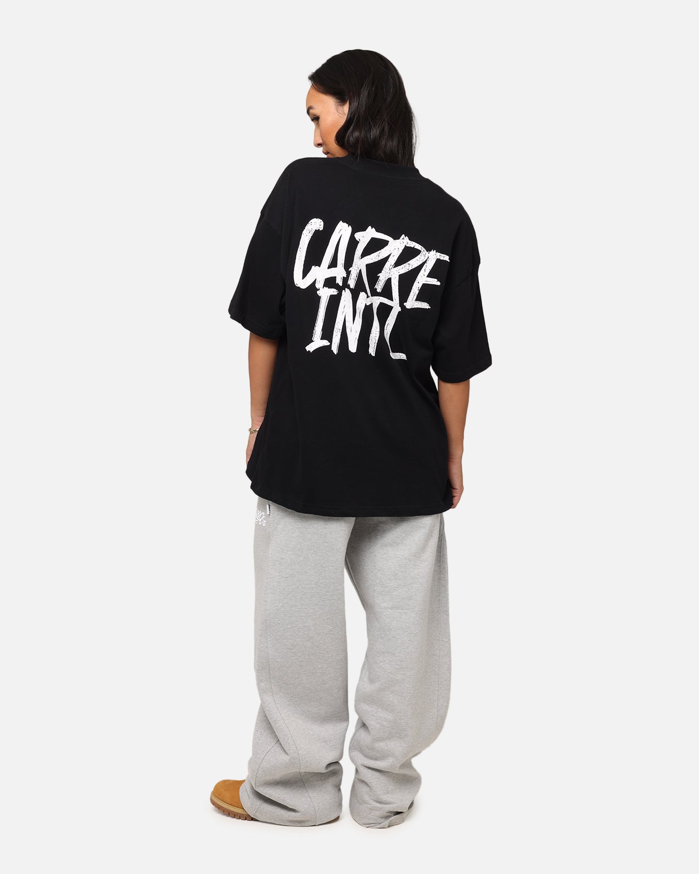 Carre Intl Drop Shoulder T-Shirt Black Style001