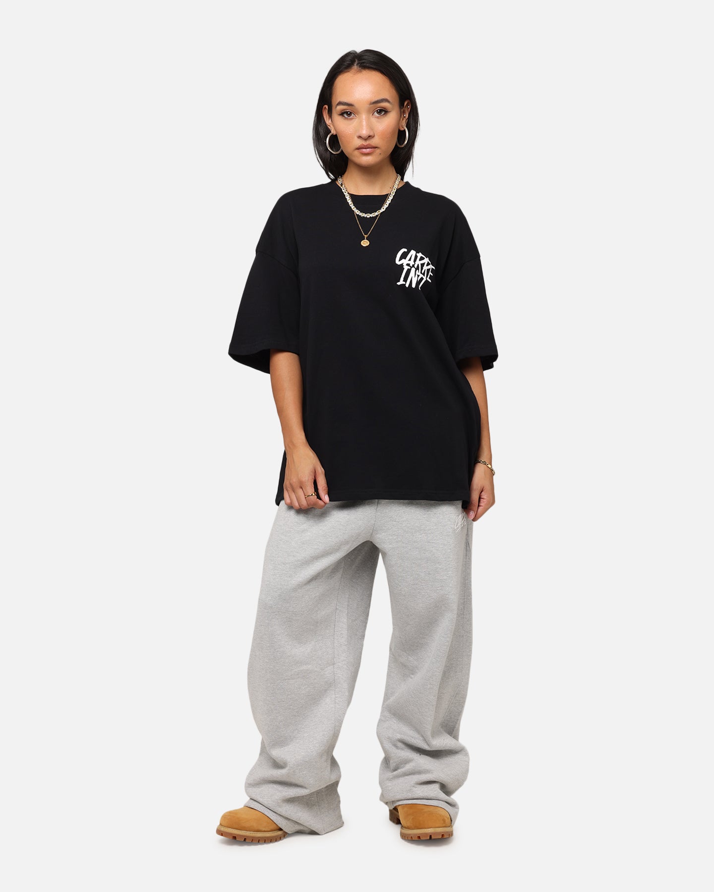 Carre Intl Drop Shoulder T-Shirt Black Style001
