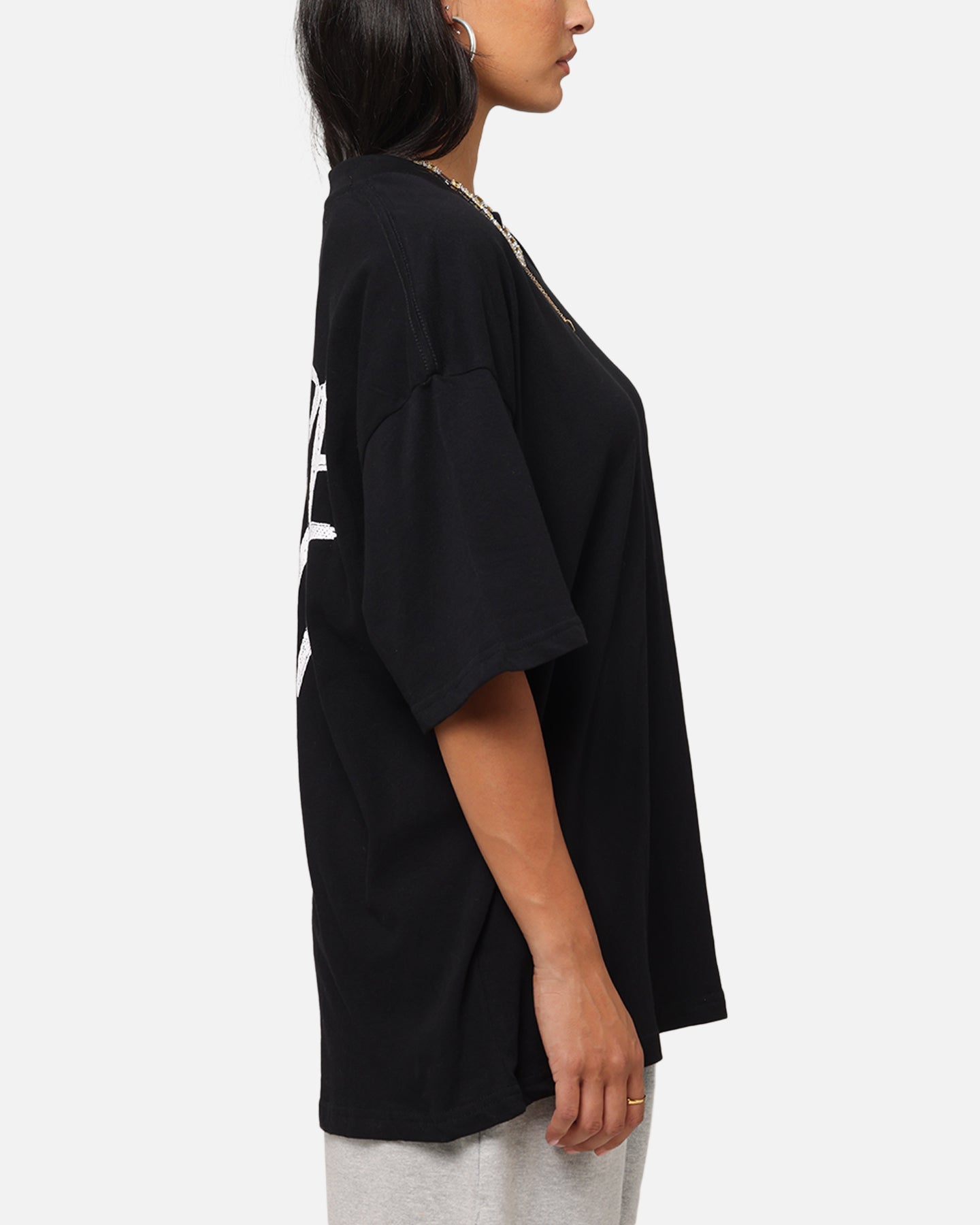 Carre Intl Drop Shoulder T-Shirt Black Style001