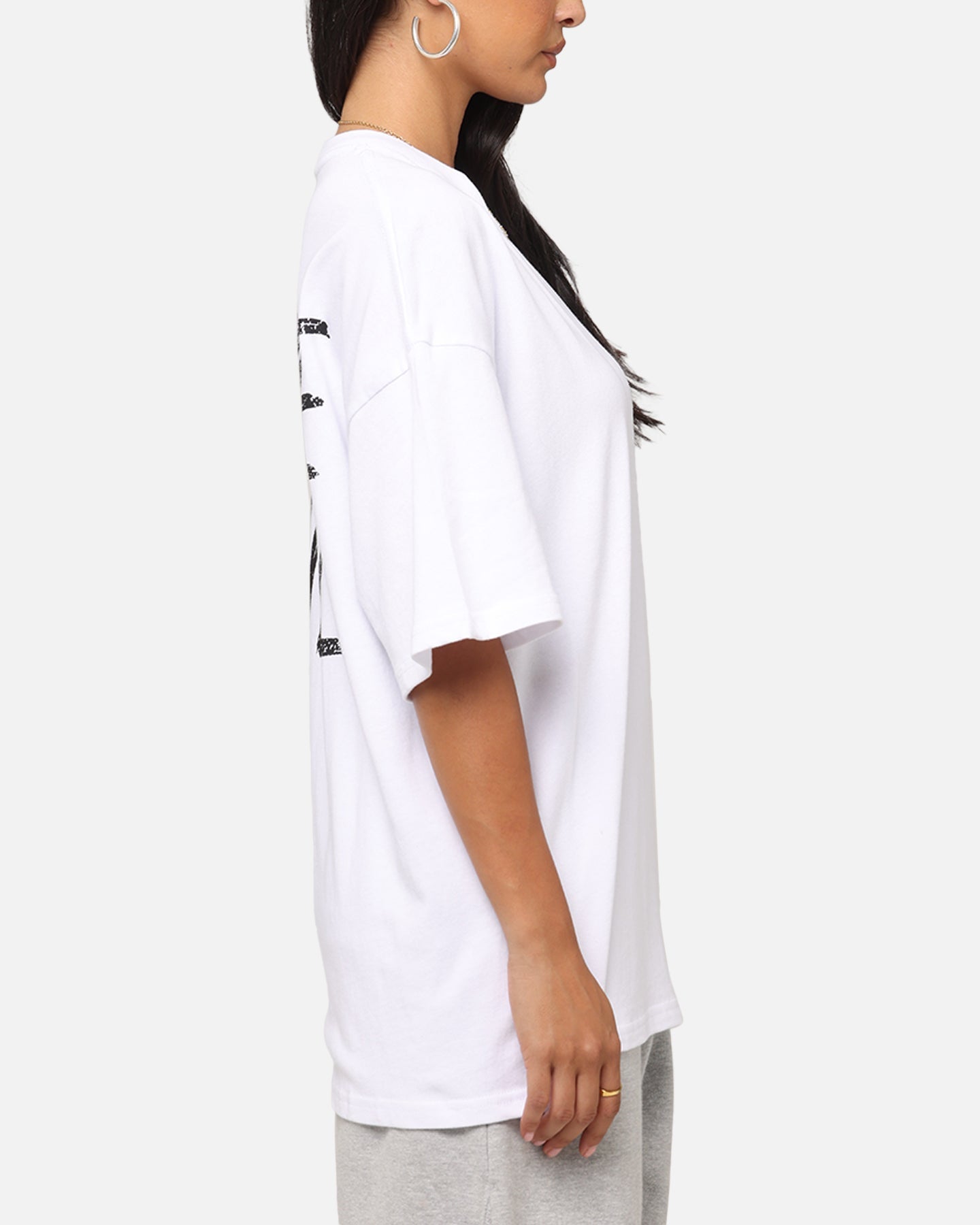 Carre Intl Drop Shoulder T-Shirt White Style001