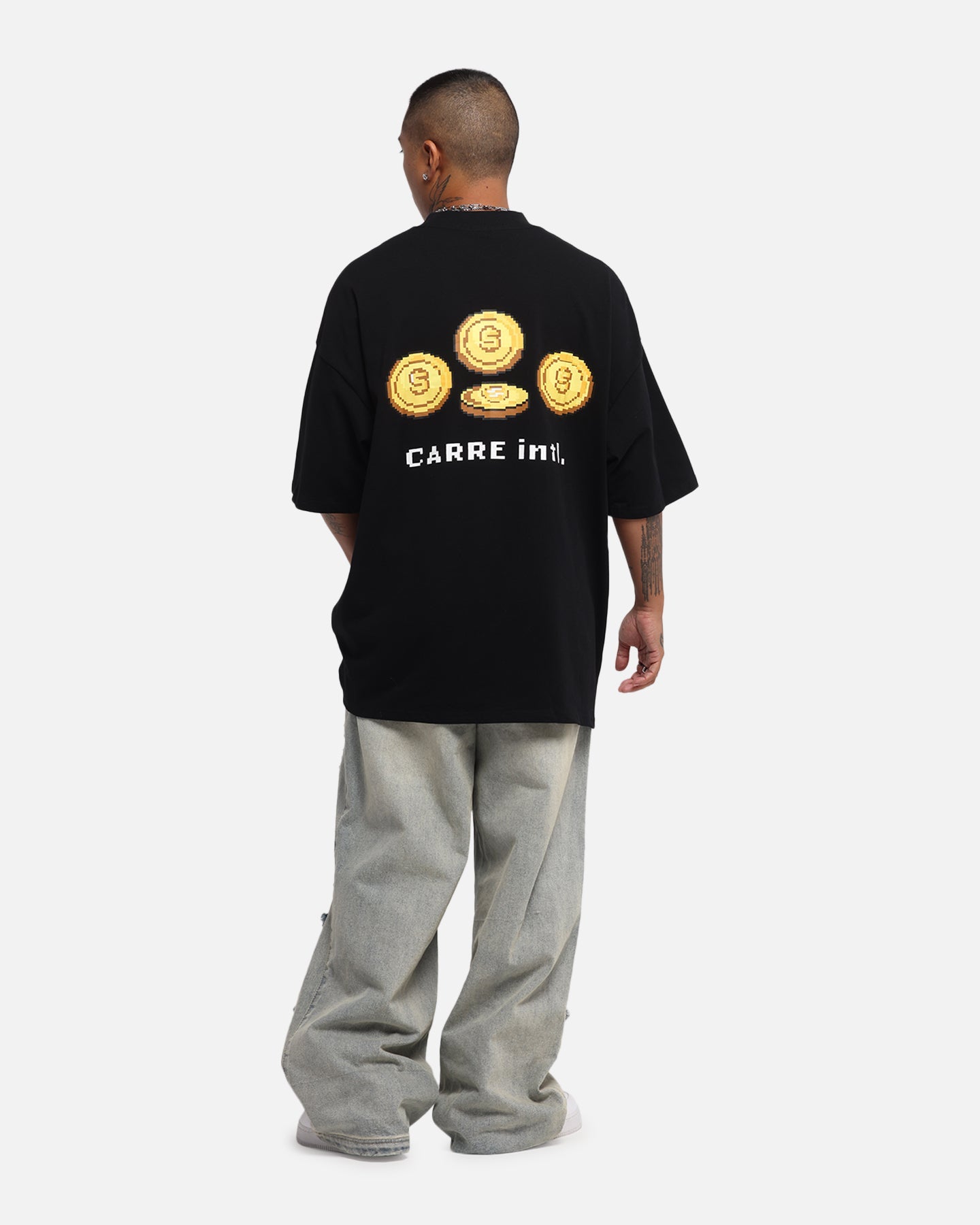 Carre Level Up Mock Neck T-Shirt Black