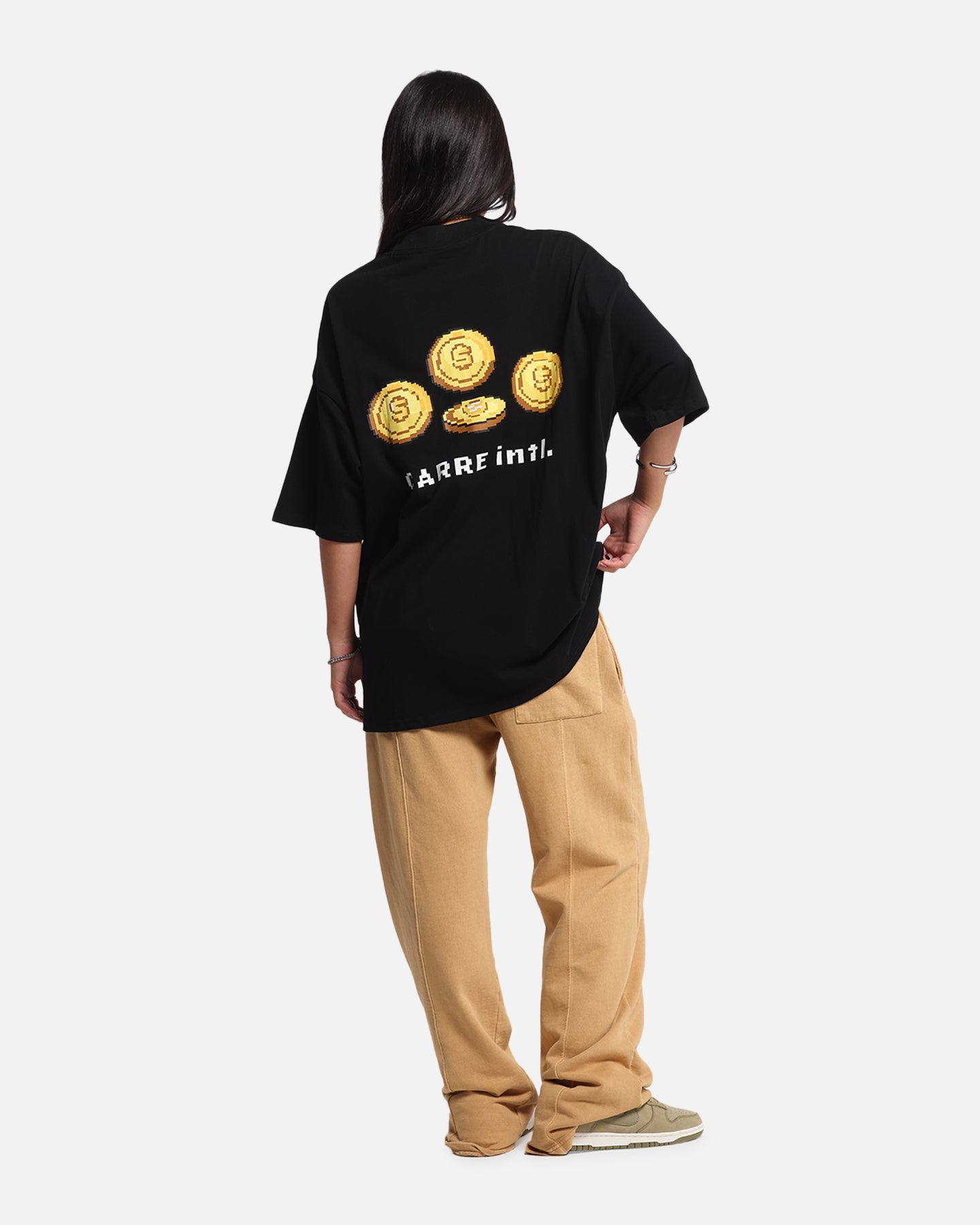 Carre Level Up Mock Neck T-Shirt Black Style001