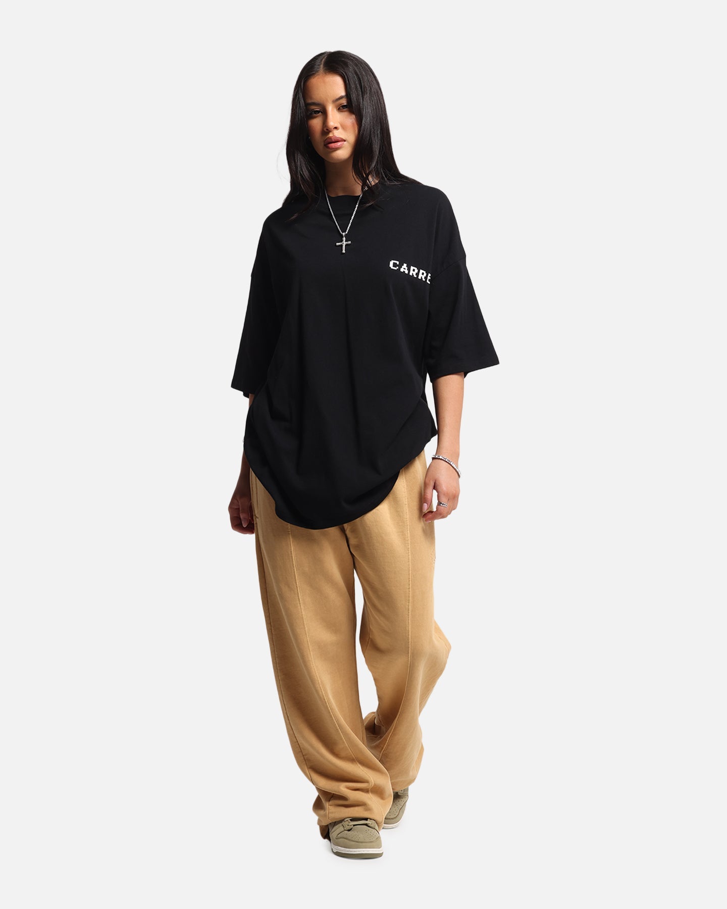 Carre Level Up Mock Neck T-Shirt Black Style001