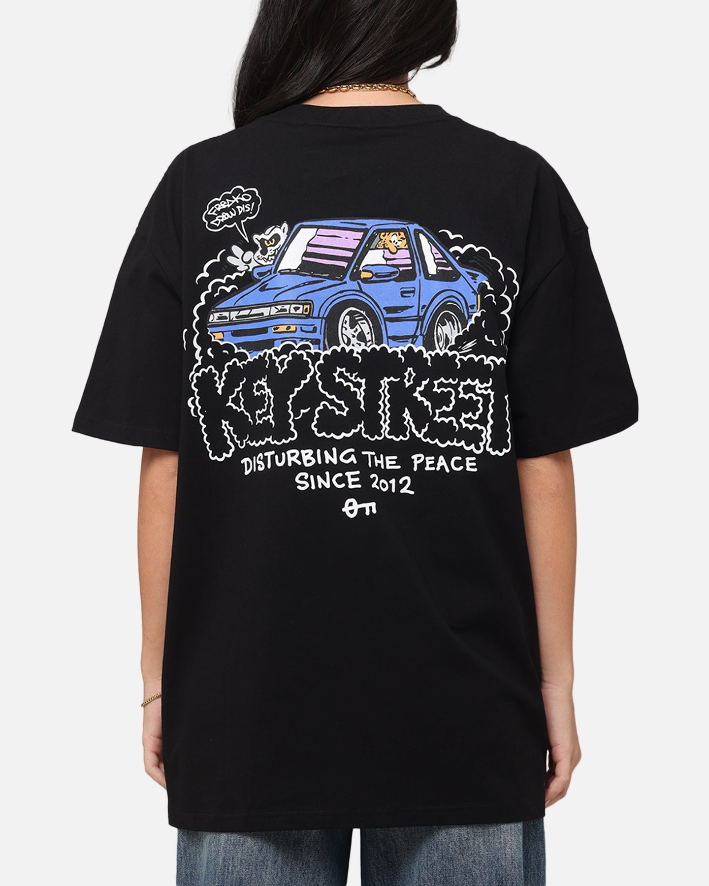 Key Street X FRKO Burner T-Shirt Black Style001