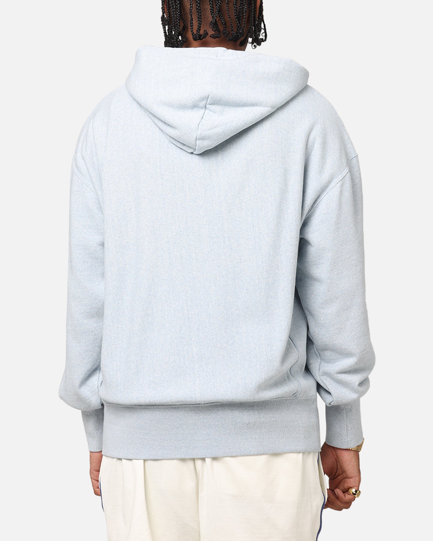 Champion Vintage Logo Sweatshirt Hoodie Oxford Grey Heather