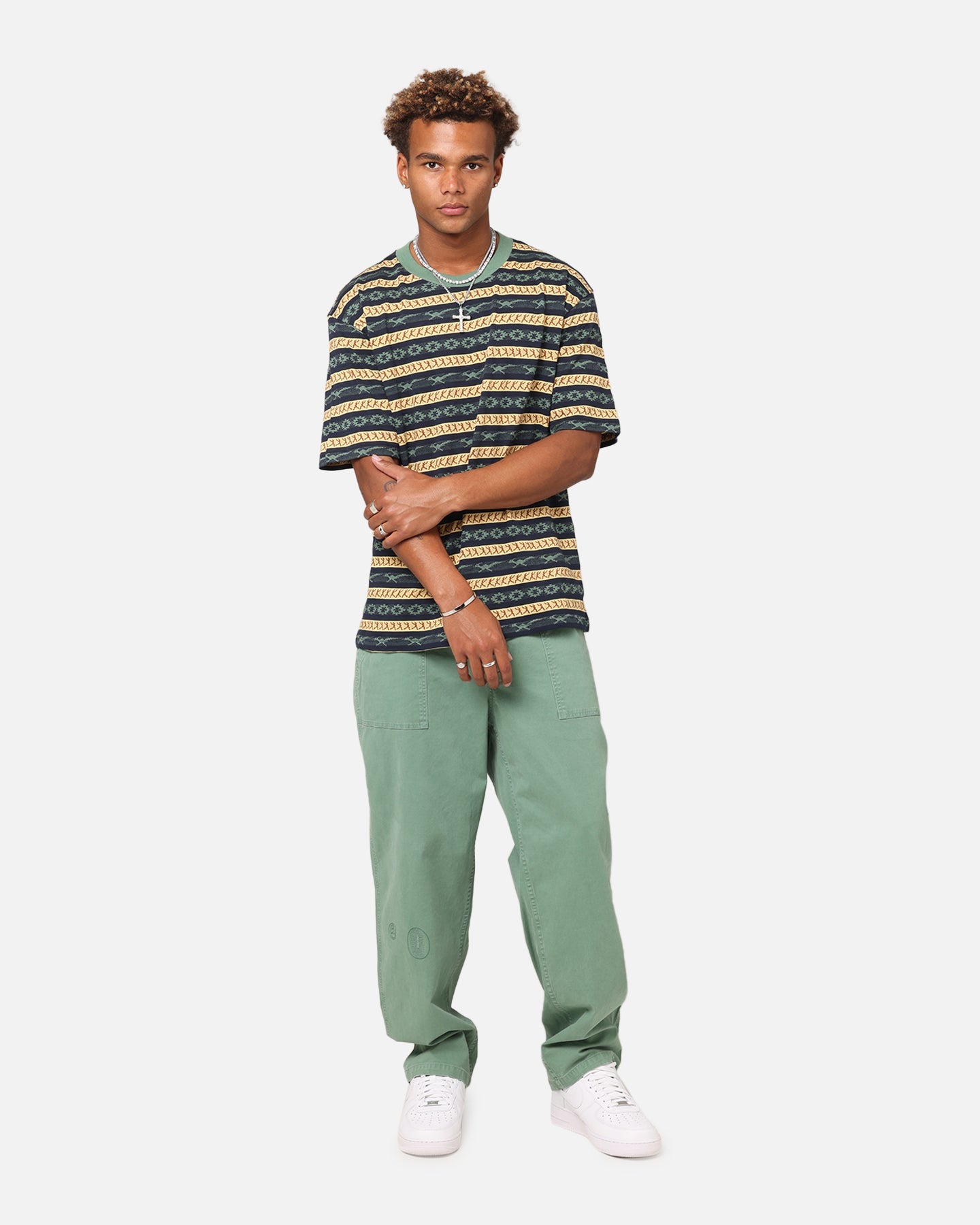 Champion Chimayo Jacquard T-Shirt Dark Green