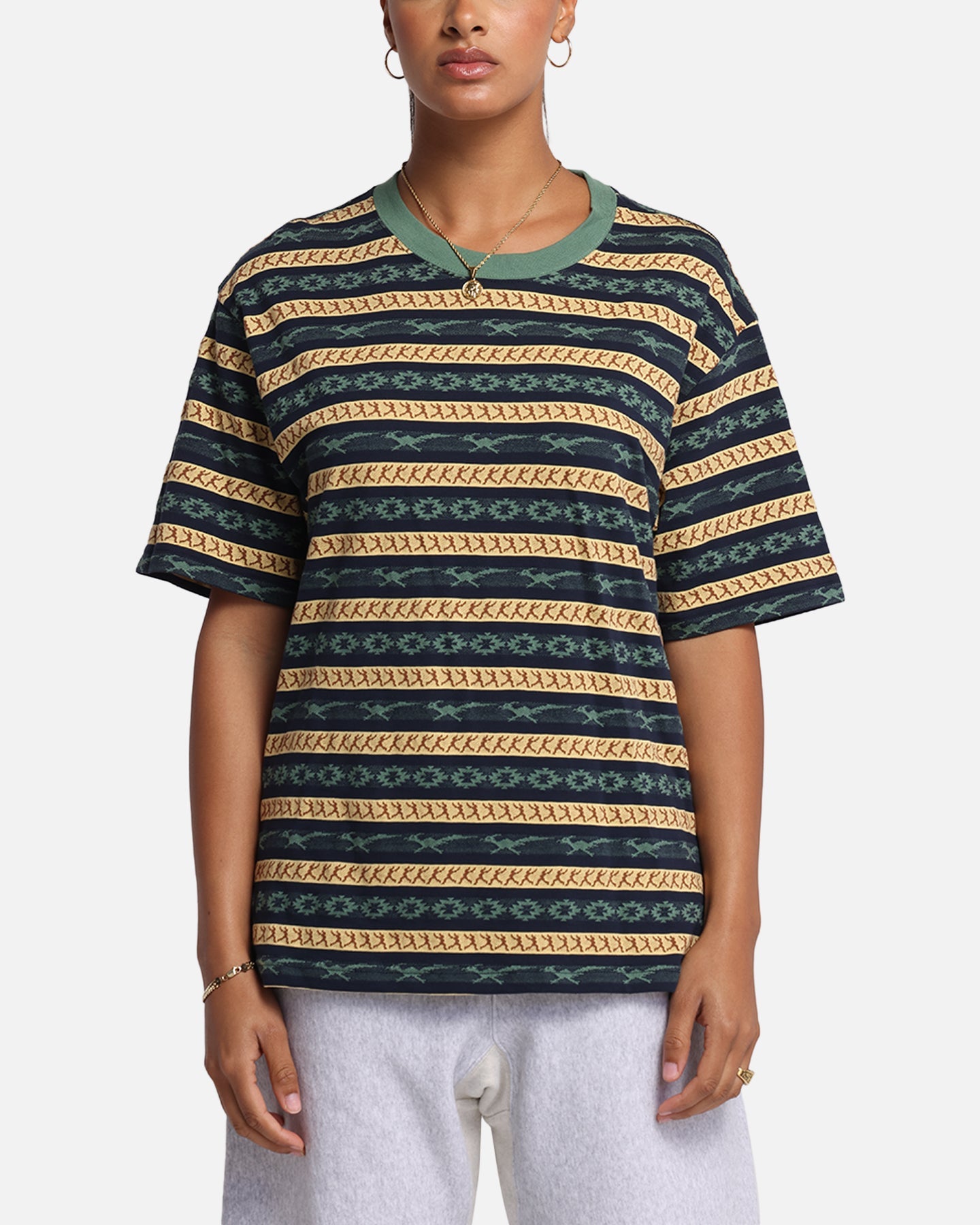 Champion Chimayo Jacquard T-Shirt Dark Green Style001