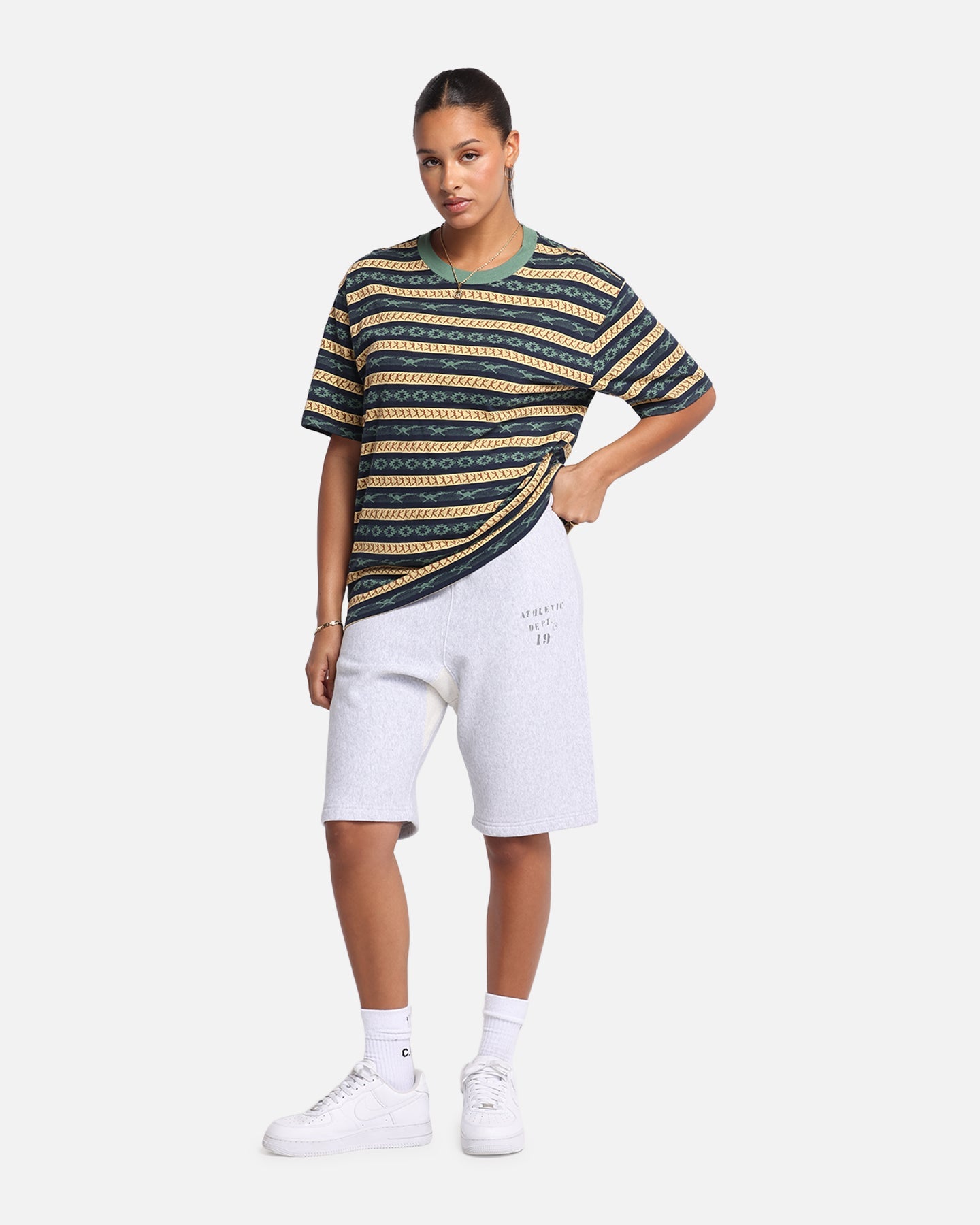 Champion Chimayo Jacquard T-Shirt Dark Green Style001