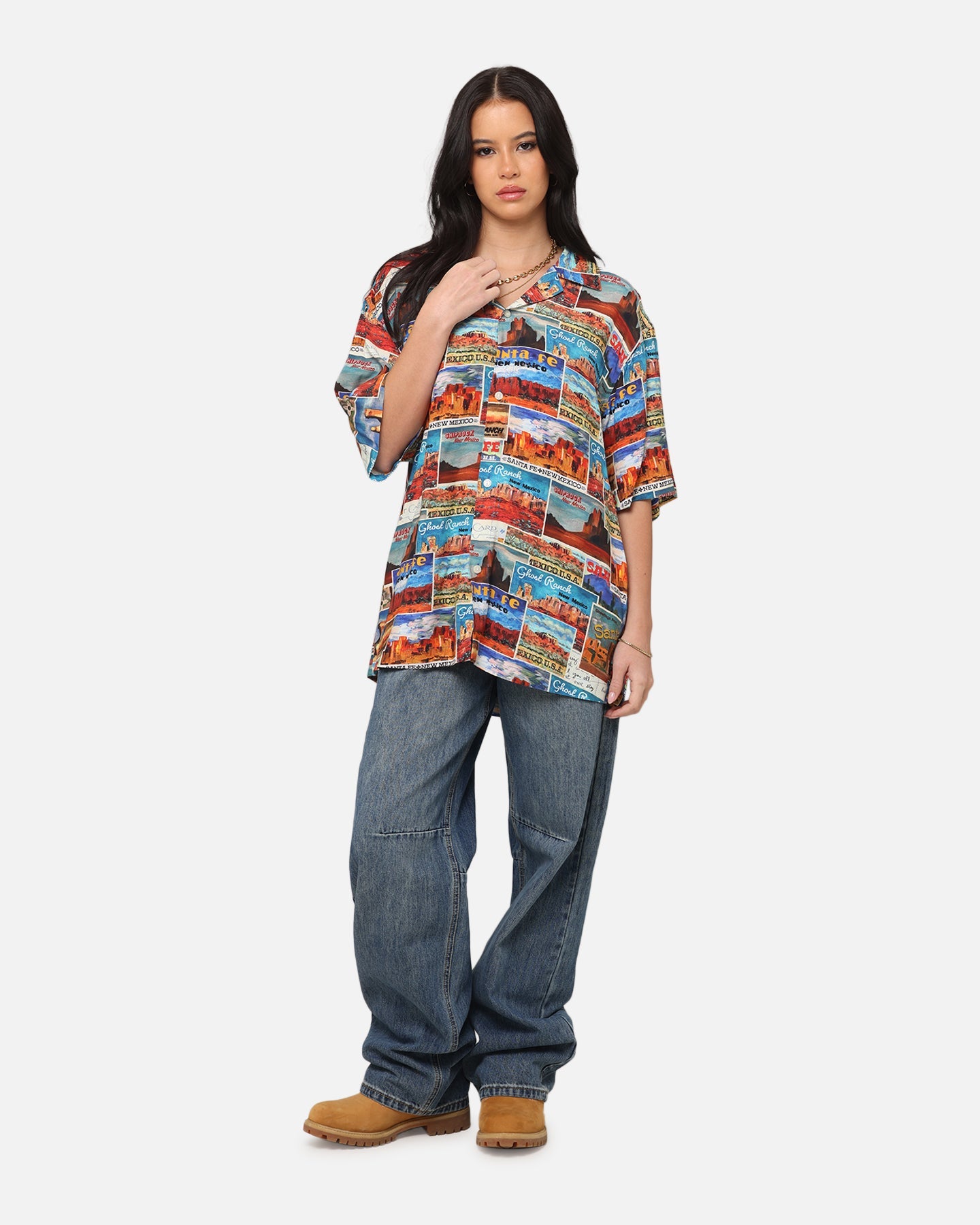 Champion Route 40 Drifter Button Up Shirt Ginger Style001