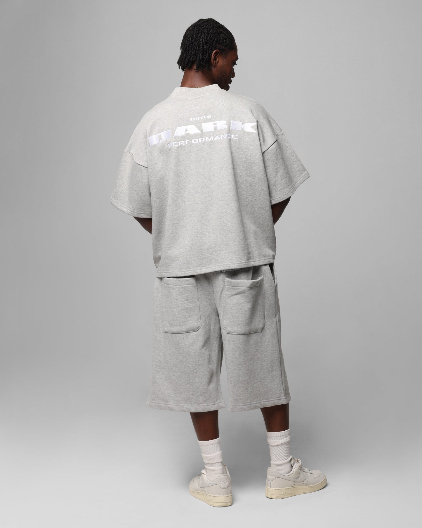Loiter Dark Performance T-Shirt Grey