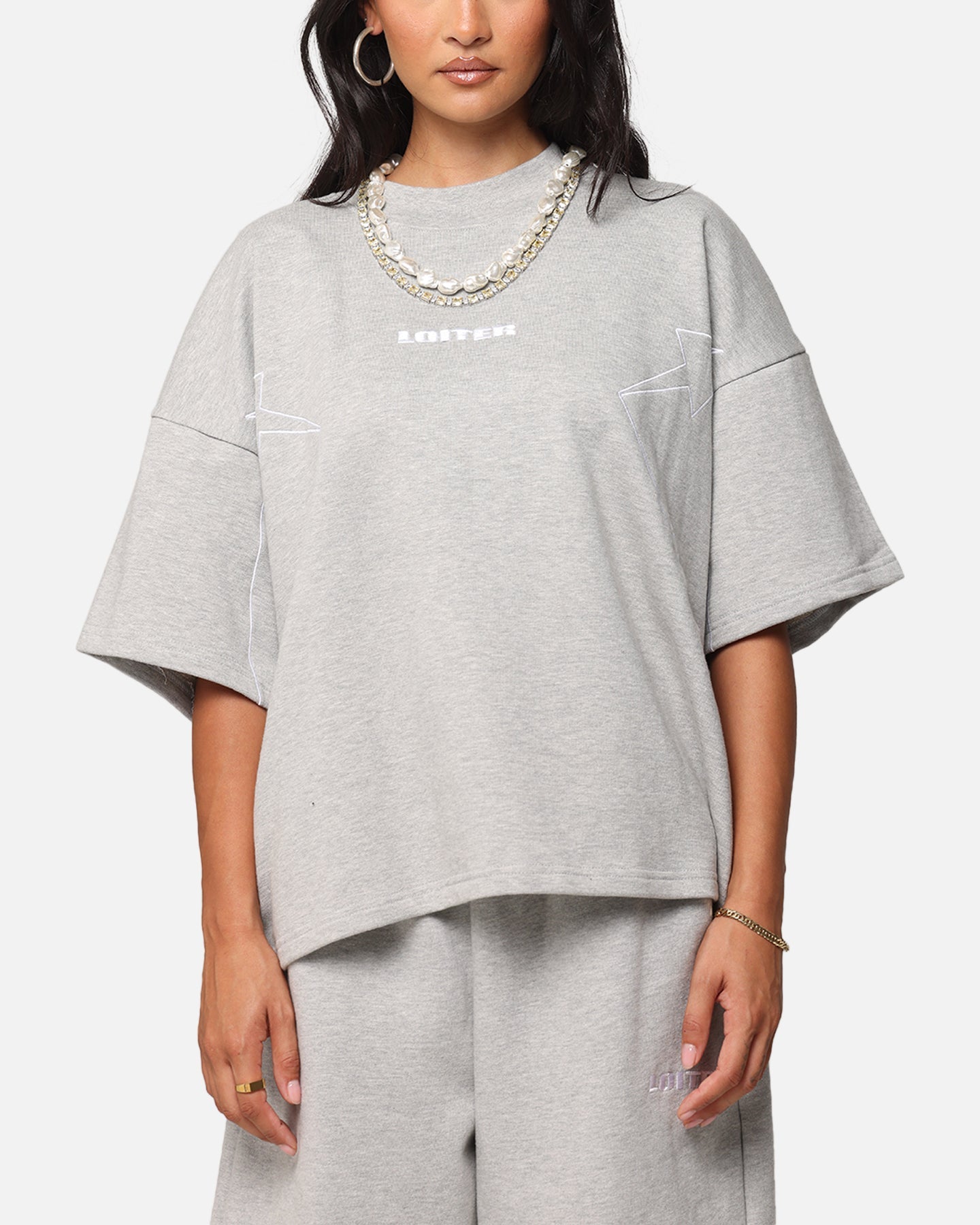 Loiter Dark Performance T-Shirt Grey Style001