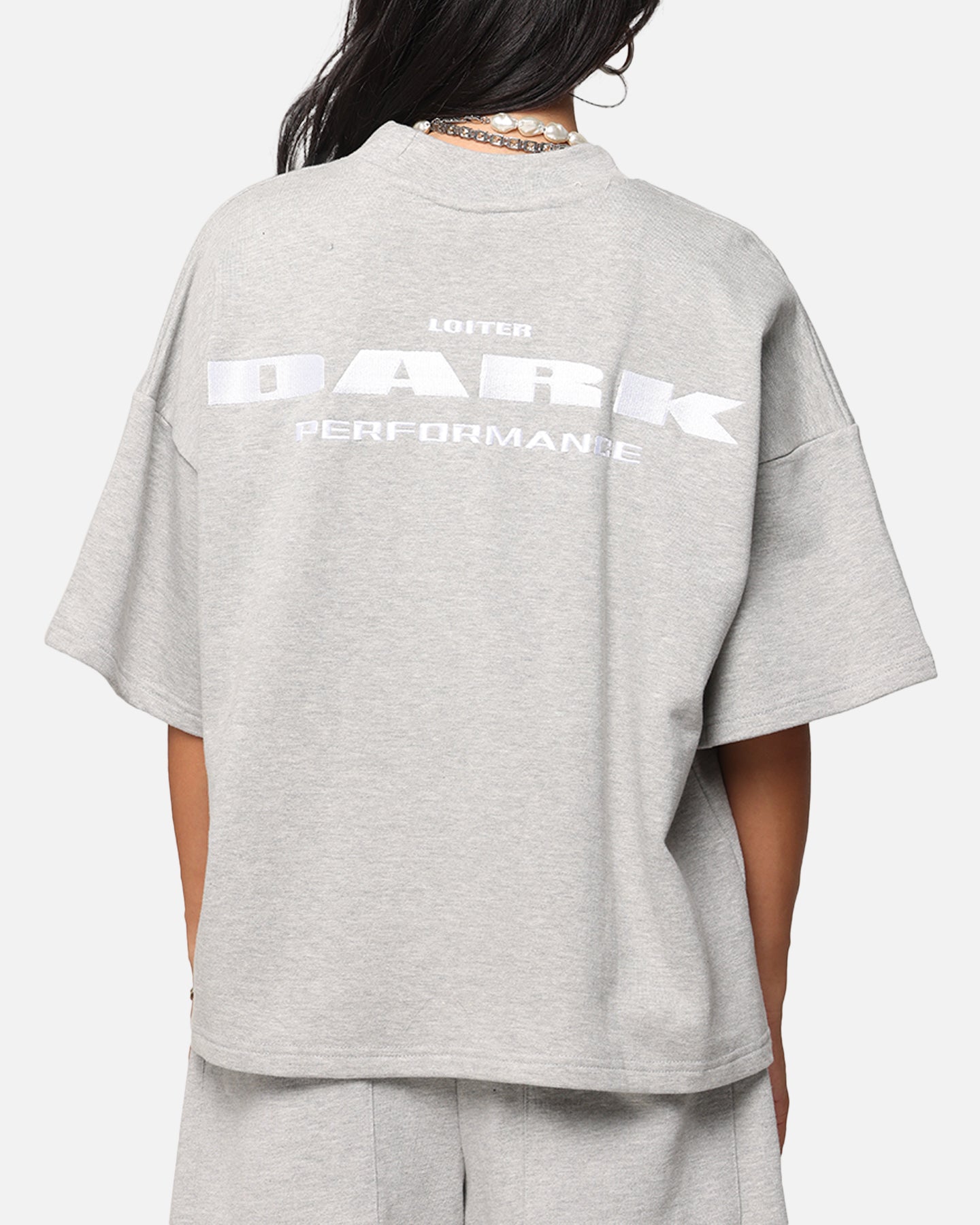 Loiter Dark Performance T-Shirt Grey Style001