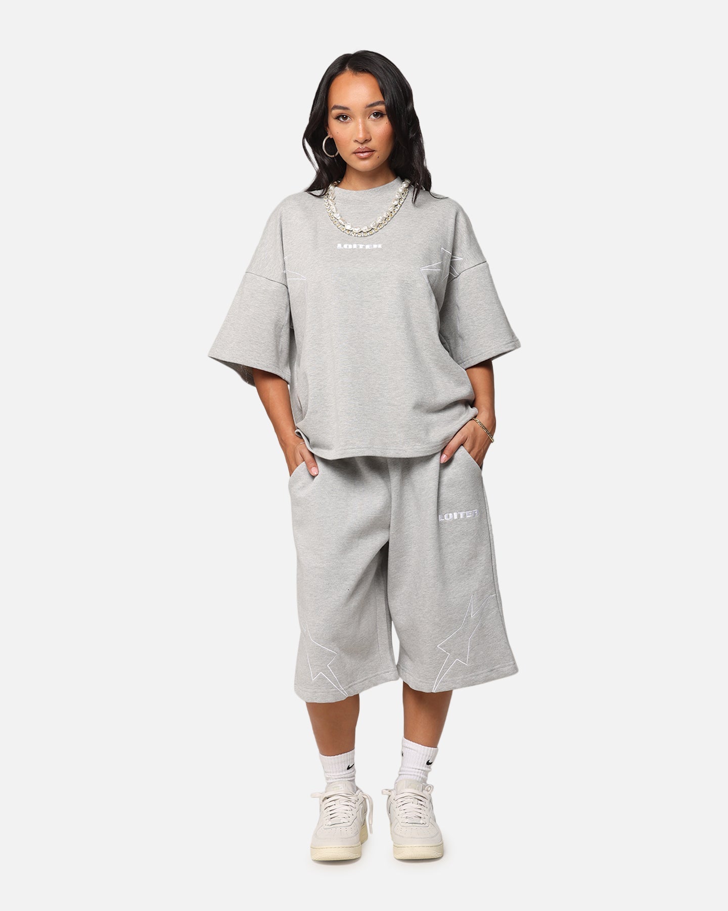 Loiter Dark Performance T-Shirt Grey Style001