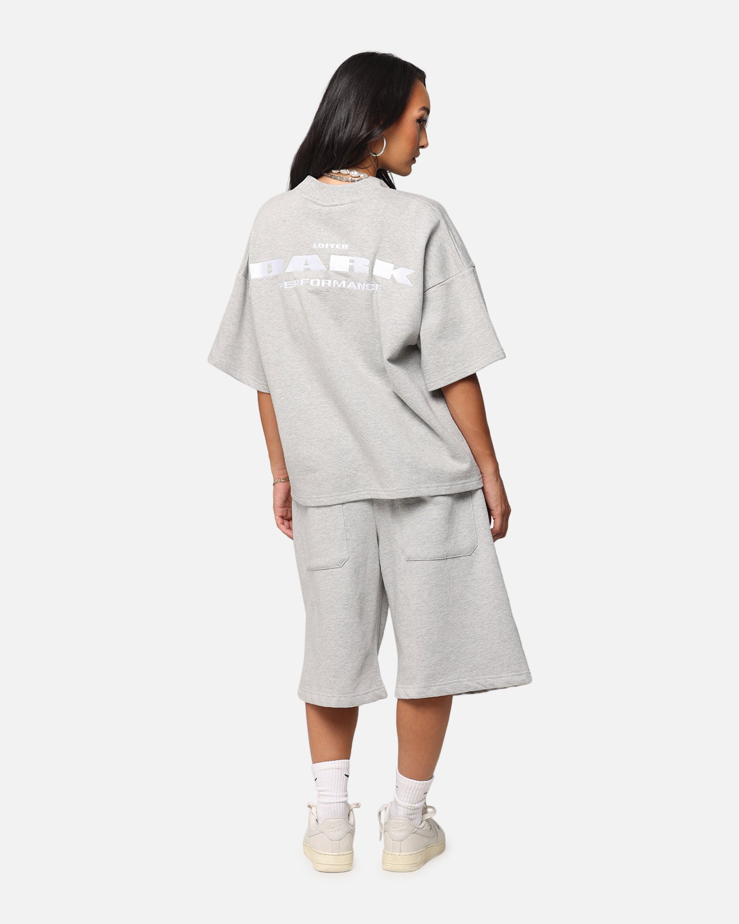 Loiter Dark Performance T-Shirt Grey Style001