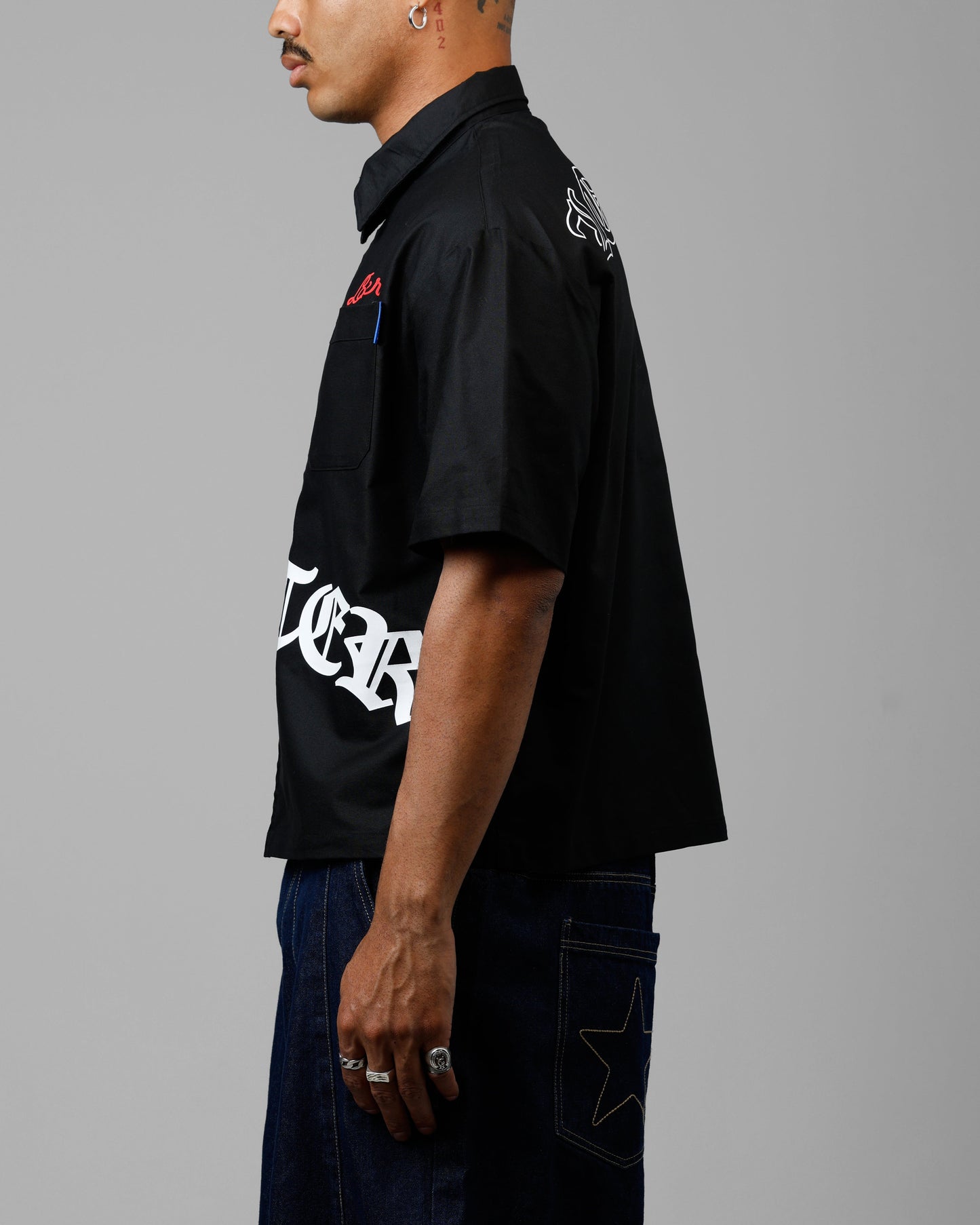 Loiter Chopper Work Shirt Black