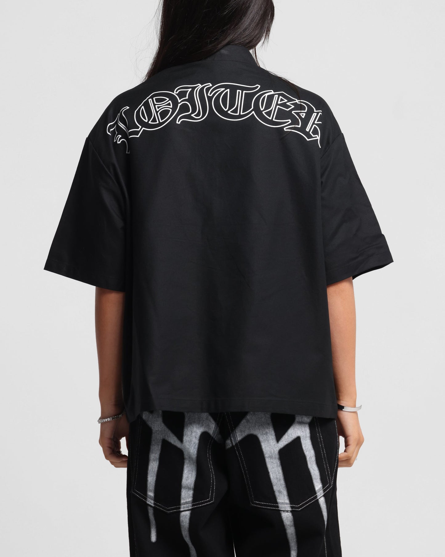 Loiter Chopper Work Shirt Black Style001