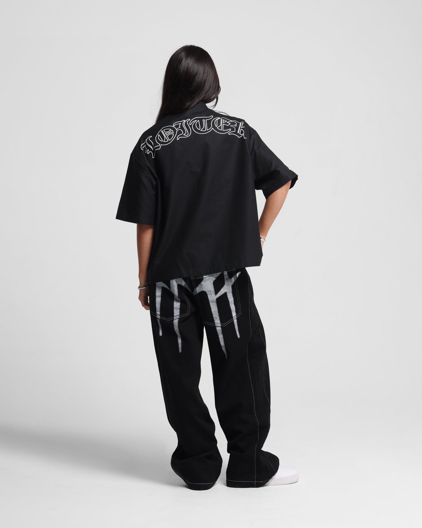 Loiter Chopper Work Shirt Black Style001